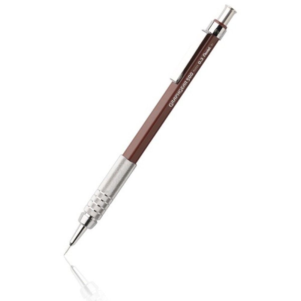 Pentel Graph Gear 500 Automatic Drafting Pencil, 1 Count (Pack of 1), Brown