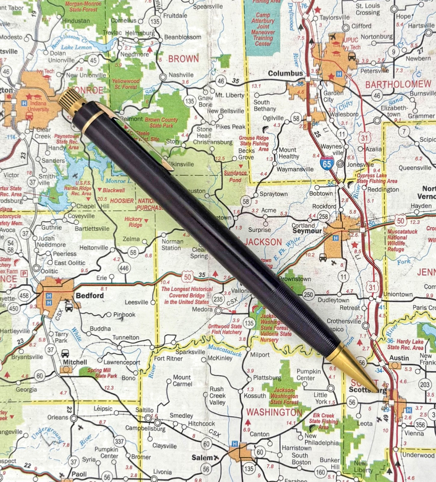 Vintage Eversharp Skyline Mechanical Pencil Standard Size, Burgundy / gold-fill