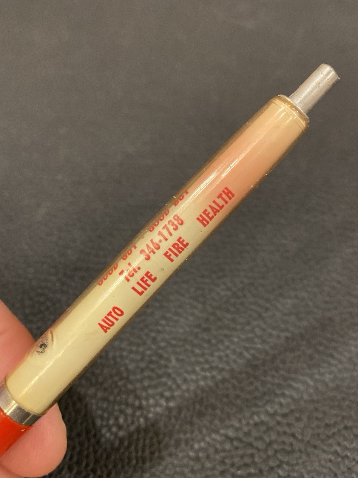 Vtg RITEOGRAPH PEN Advertising State Farm Insurance OAK & SALTRY SCRANTON PA