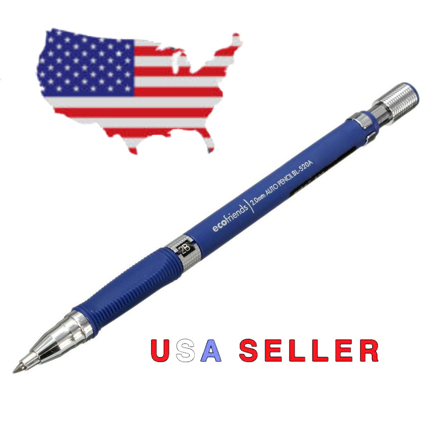2.0mm Lead Holder Mechanical – Automatic Clutch Pencil Drawing Carpenter Art 2mm
