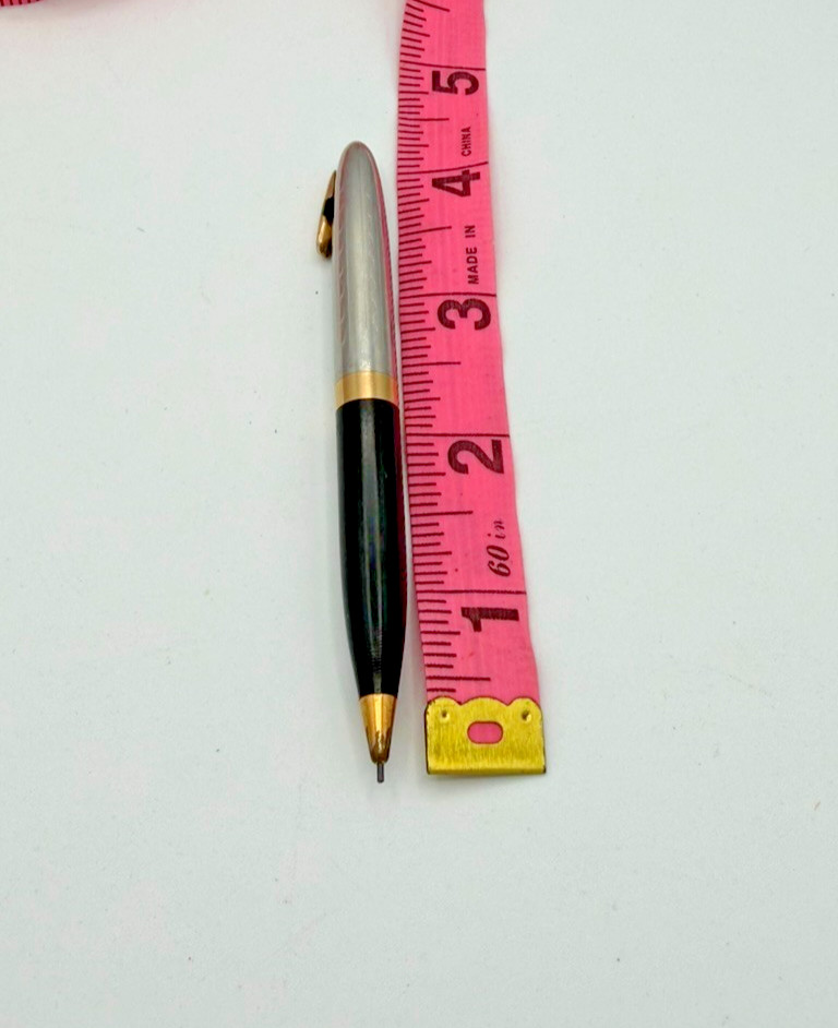 Vintage Sheaffer Mechanical Pencil Black Silver Gold Tone USA 4″