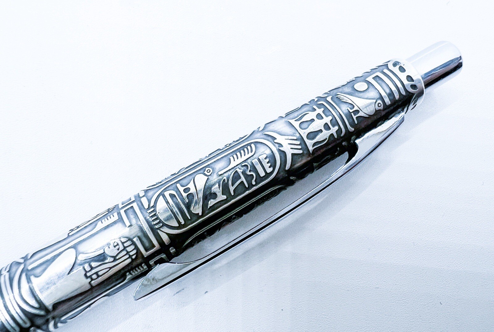 Vintage sailor Egypt Mechanical Pencil 0.5 0.5mm Sterling Silver 925 Box