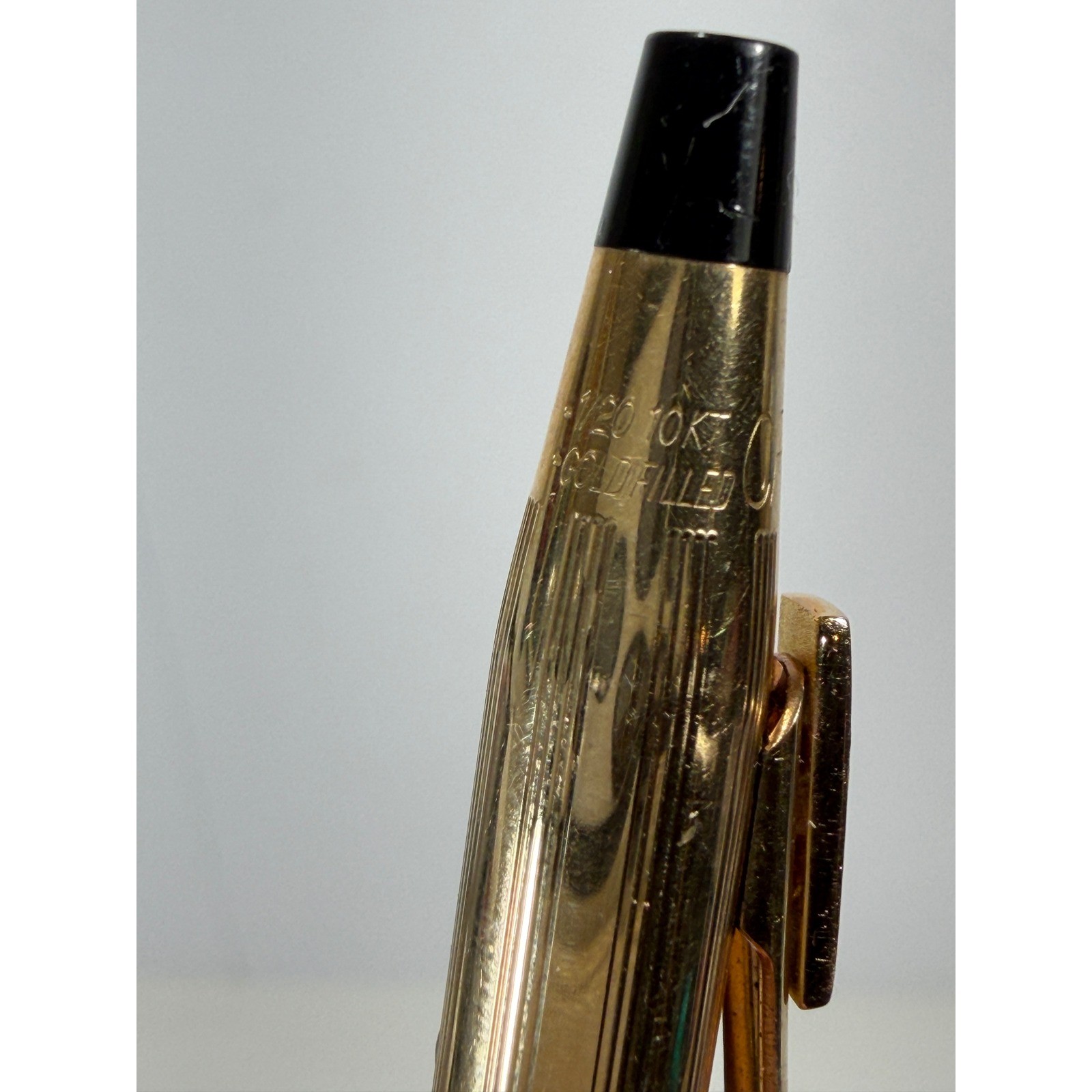 Vintage Cross 1/20 10KT Gold Filled Mechanical Pencil Pinstripe Made in USA Gold