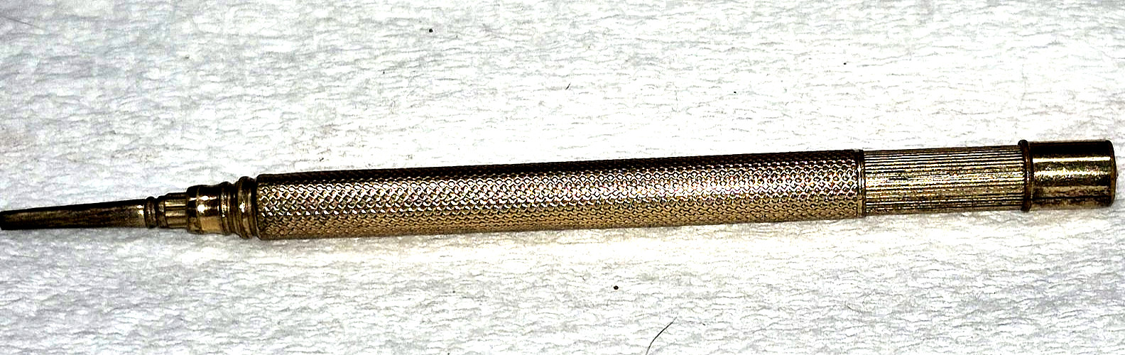 Unmarked Victorian Era Gold (Plated?) Extending Working Pencil in Original Box?