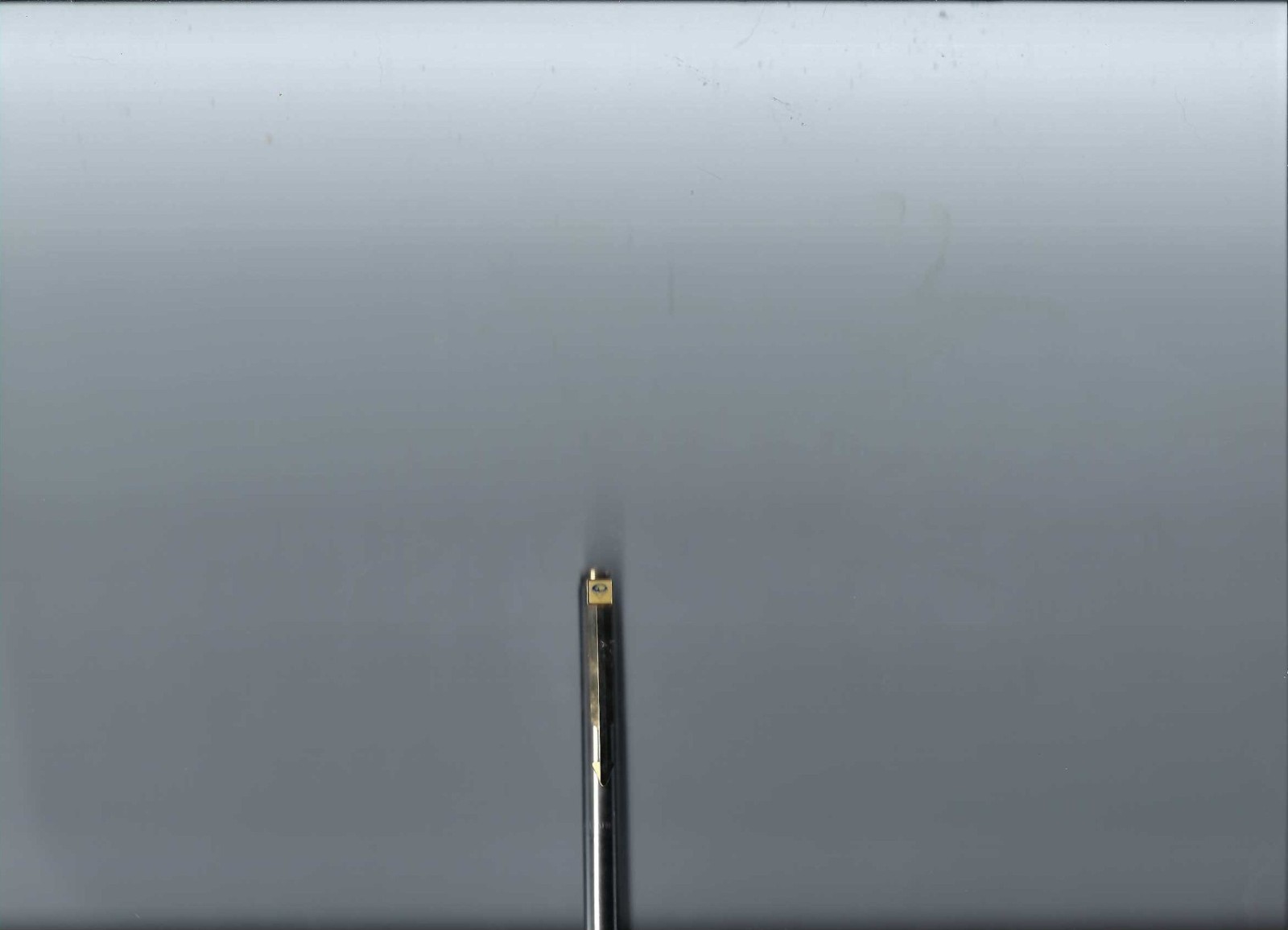 Vintage Parker Arrow Stainless Steel W/Gold Trim 0.5 mm Automatic Pencil W/ Adv.