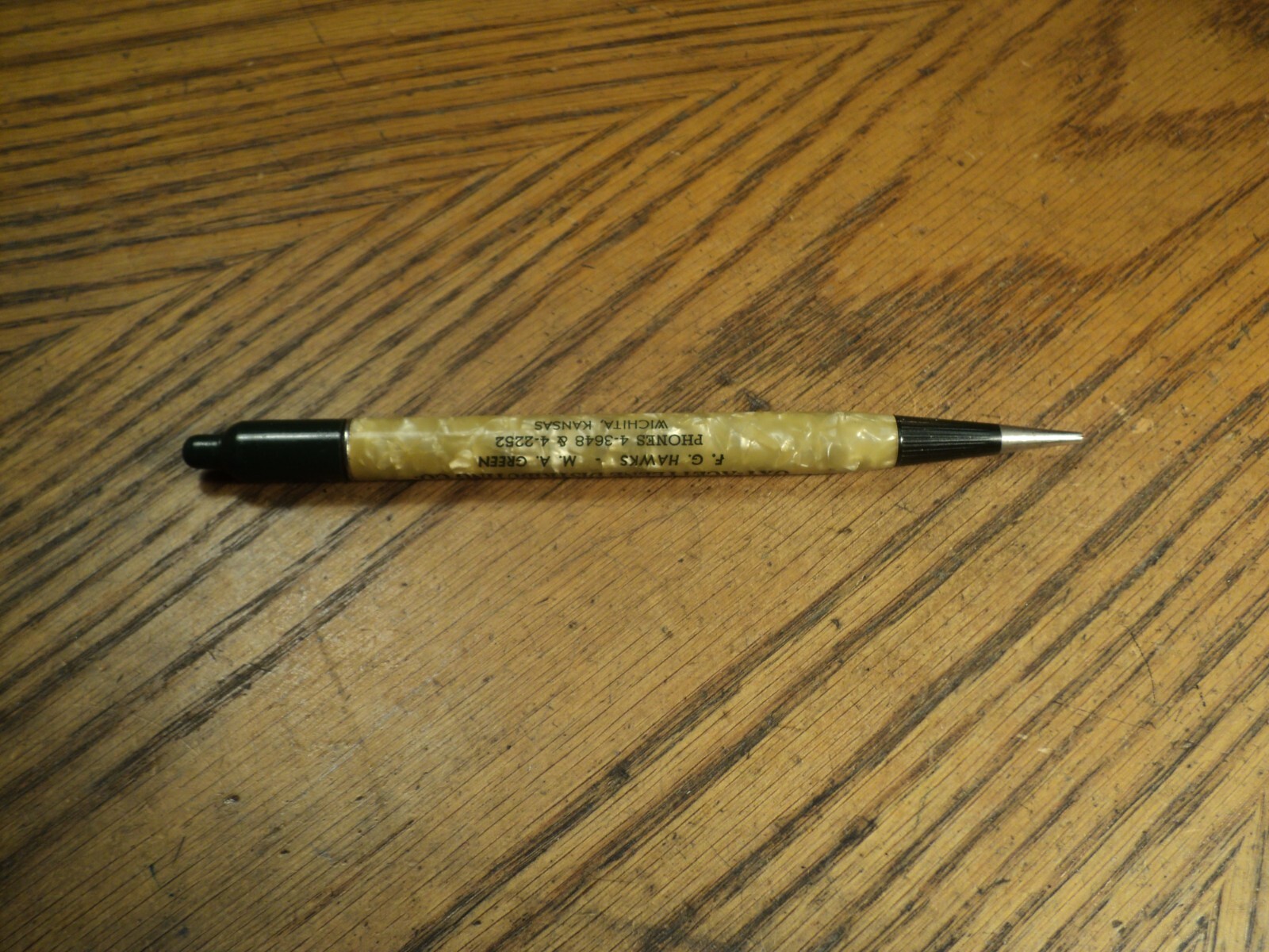 Vintage Autopoint Mechanical Pencil Northwest Oxy-Acetylene Linde Bottle Top D