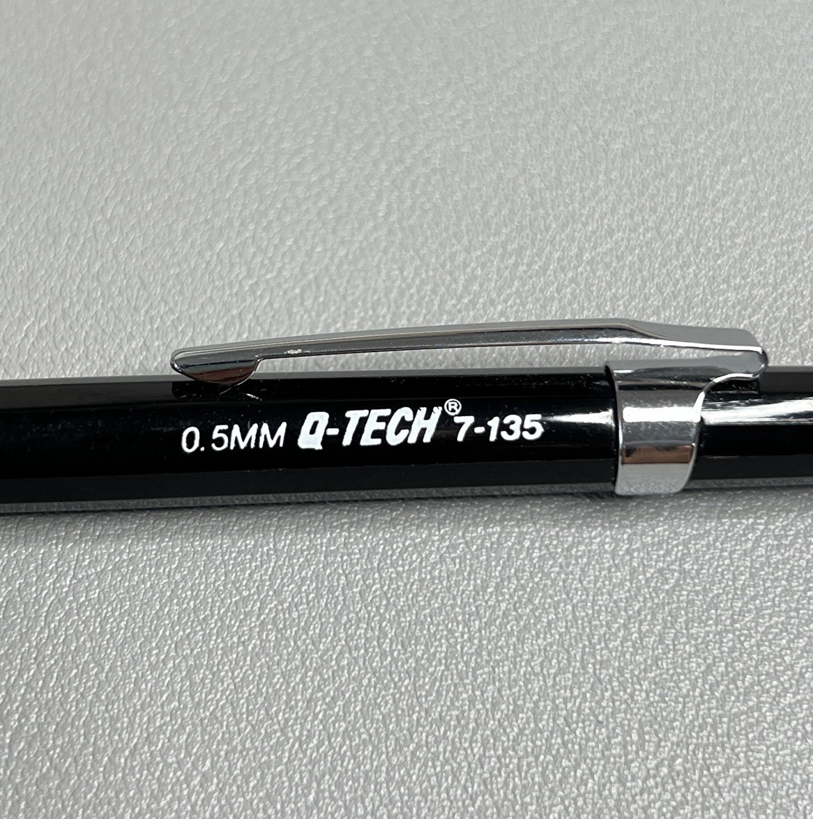 Vintage Micro Korea Q-Tech 7-135 Mechanical Pencil 0.5mm Black Drafting RARE 90s