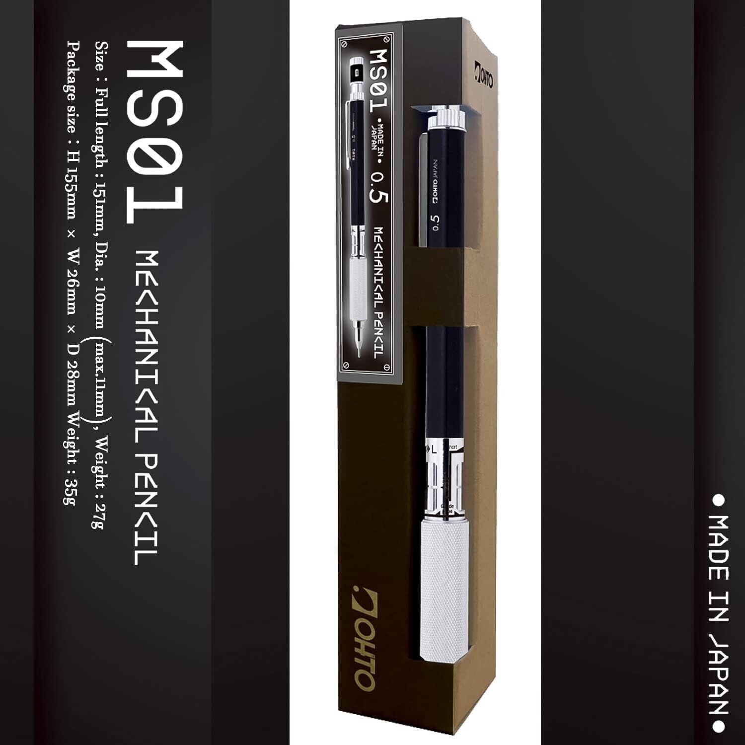 OHTO Mechanical Pencil 0.5mm MS01-SP5-SV NEW from JAPAN black