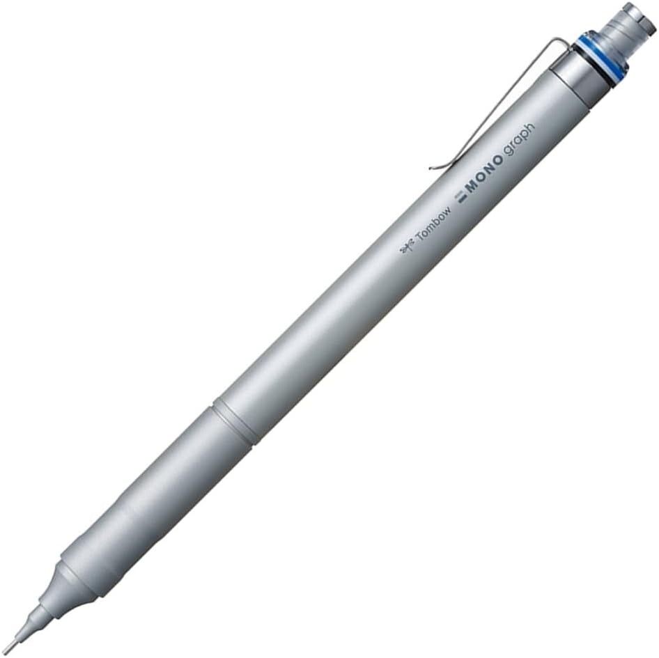Tombow Mono Graph Fine Mechanical Pencil 0.5mm Silver color DPA-112A Made In Jap