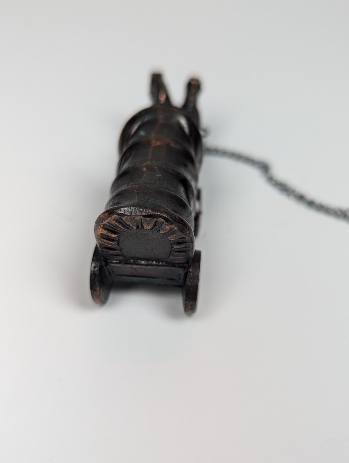 Cast Iron Horses & Wagon Vintage Twist Mechanical Pencil On Chain