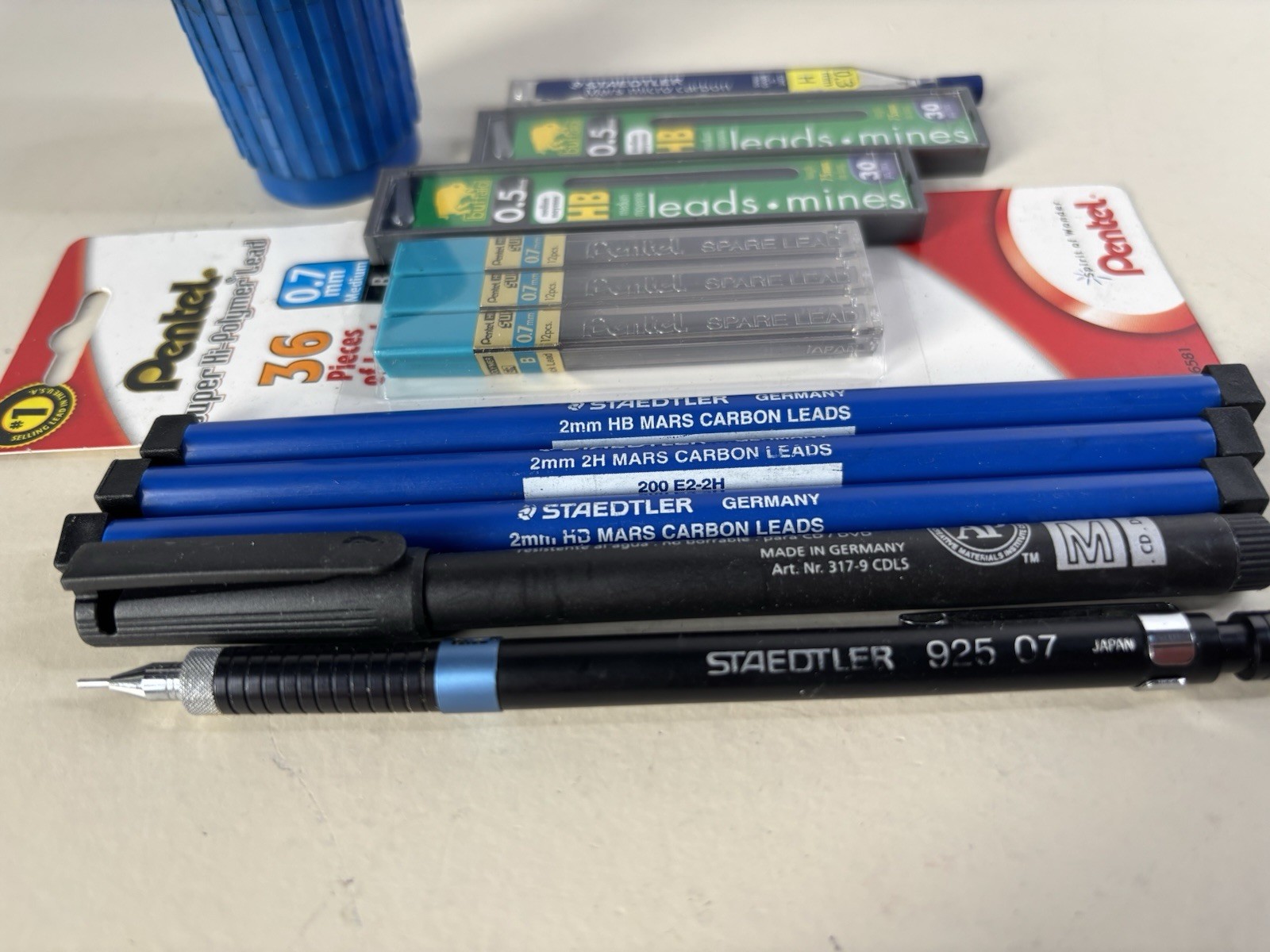 Staedtler 925 Drafting Pencil .7mm Korea Black Bundle Lot Lead