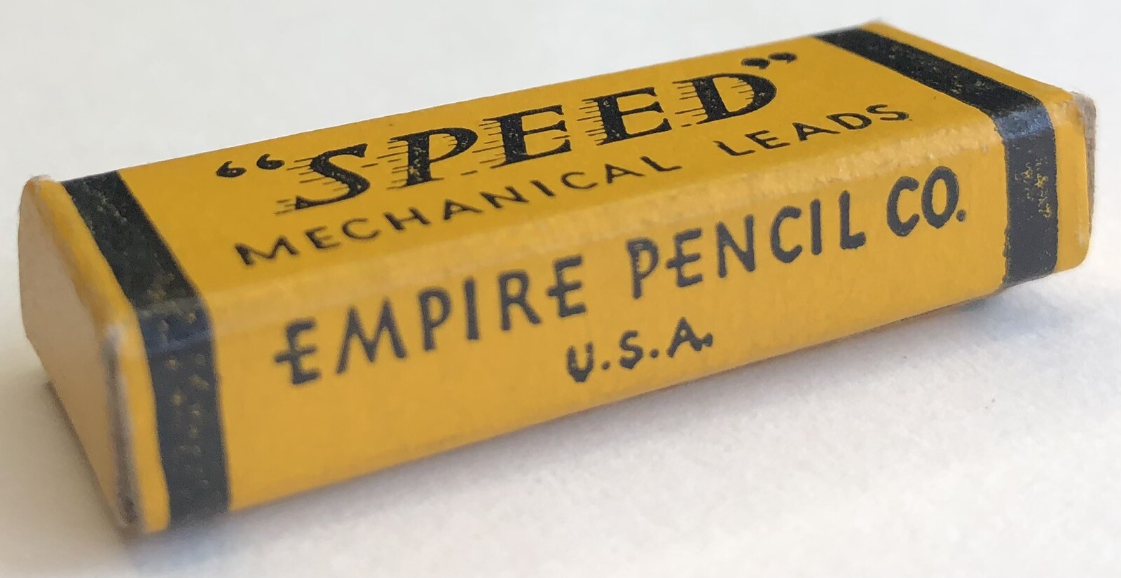 Vintage EMPIRE SPEED Mechanical Pencil Leads B Black 1.18mm NOS 12pk USA