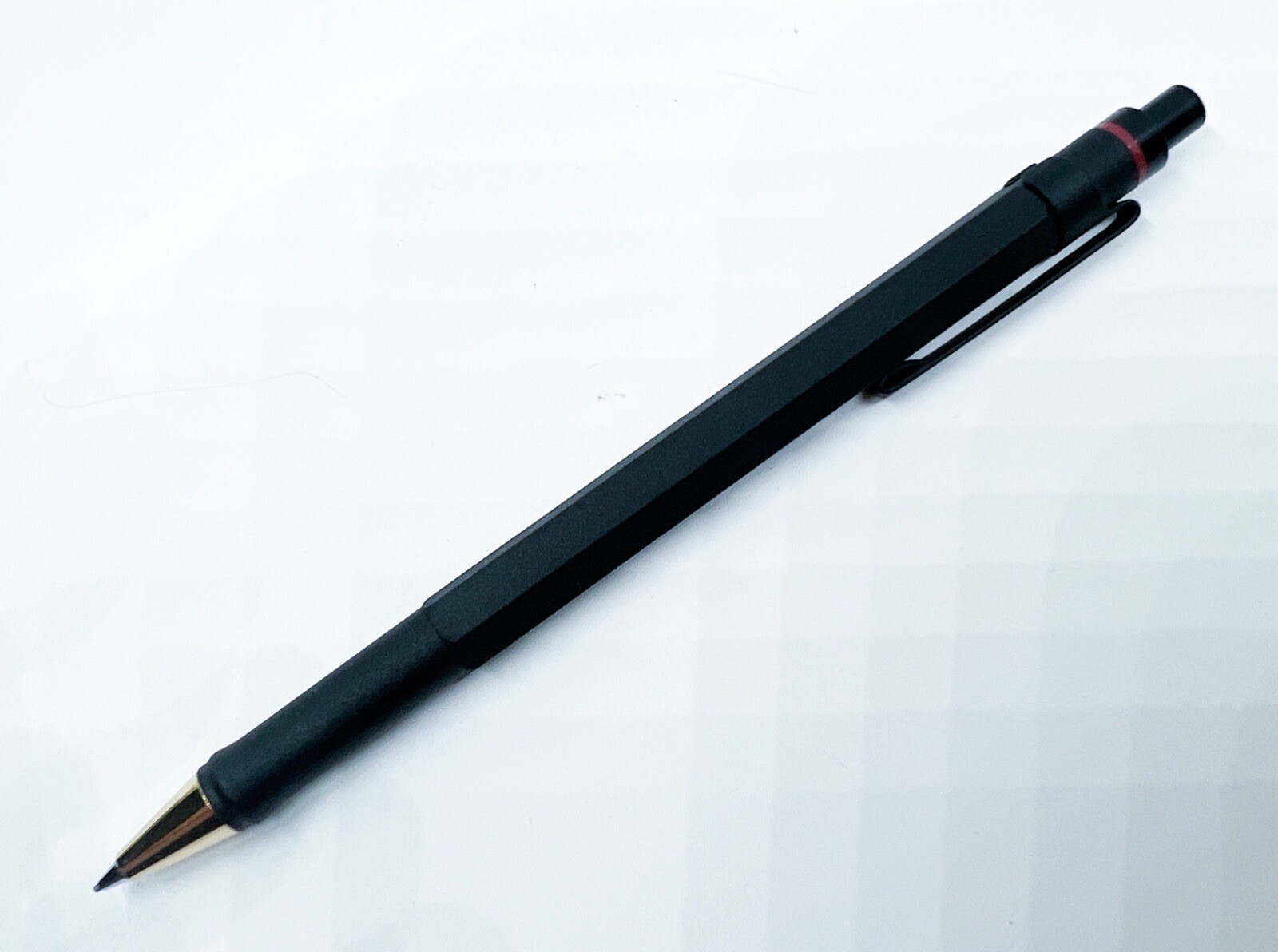 NOS Rotring newton Gold Black Mechanical Pencil 0.7 Double Push Rare