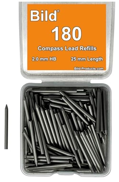 180 Pieces Lead Refills – 2.0 mm Compass Compass