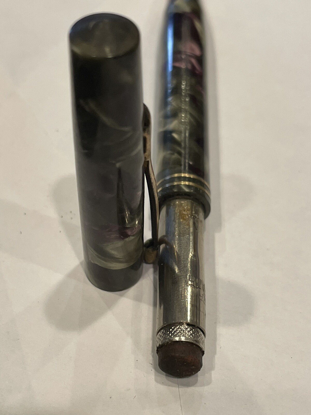 EVERSHARP Junior 4.75” Marbled Mechanical Bakelite Pencil Vintage Estate