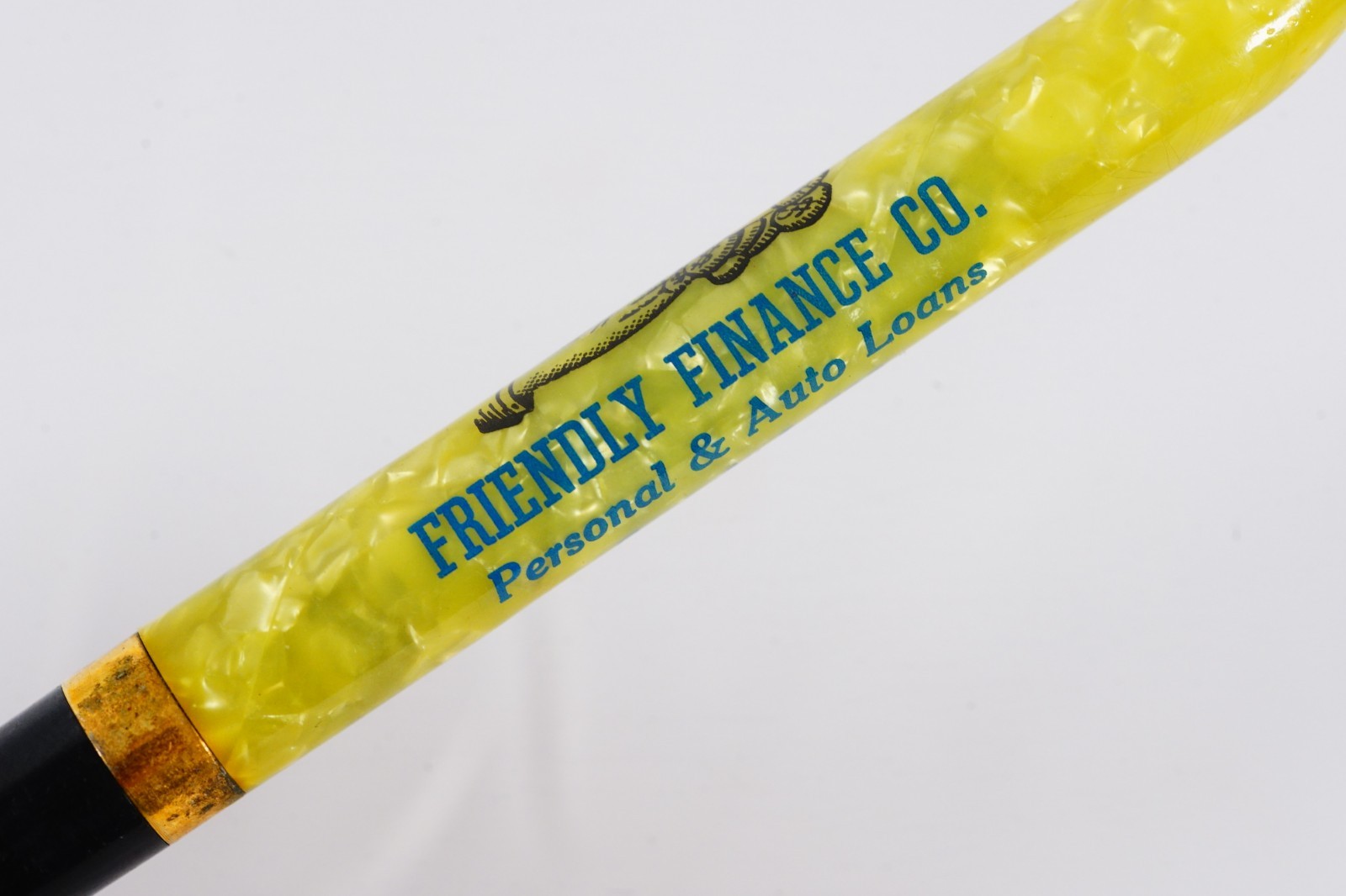 1930’s Sample Mechanical Pencil Friendly Finance Co Marbled Celluloid 1.18MM