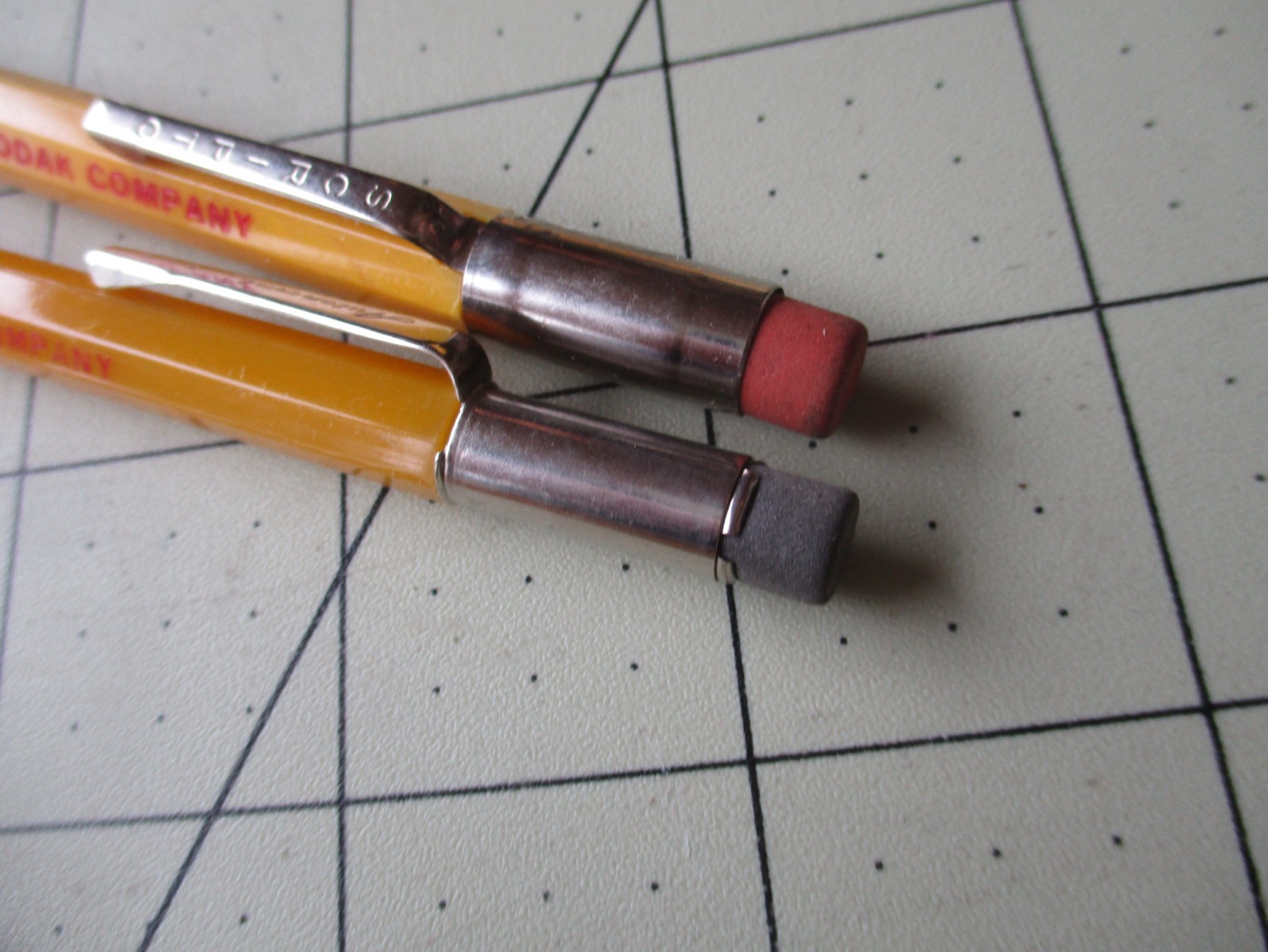 Vtg 1980s KODAK Scripto and Autopoint, USA made Mechanical Pencil Lot, 2 Pencils