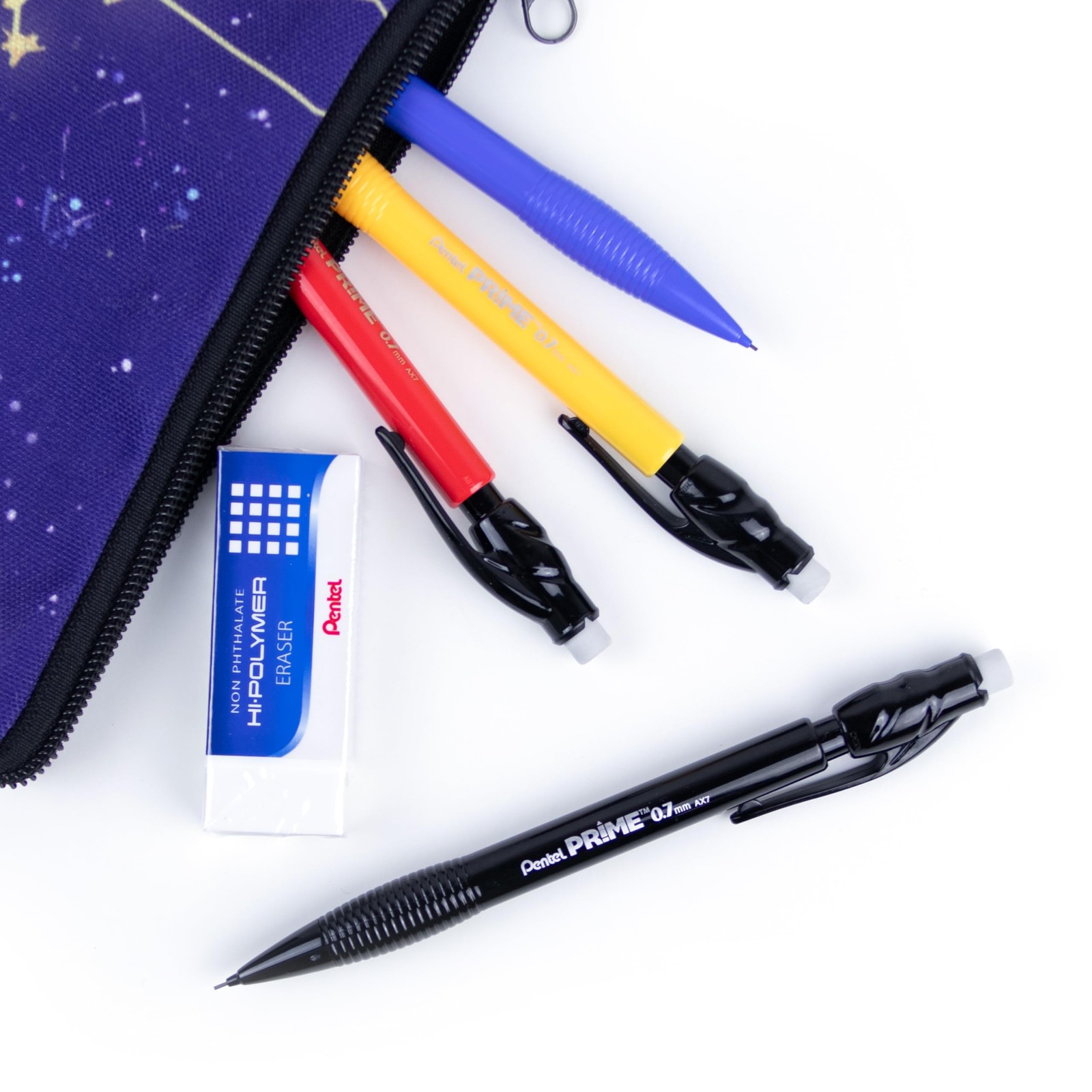 Pentel Prime Mechanical Pencil 0.7mm, Black 12 Count (Pack of 1),
