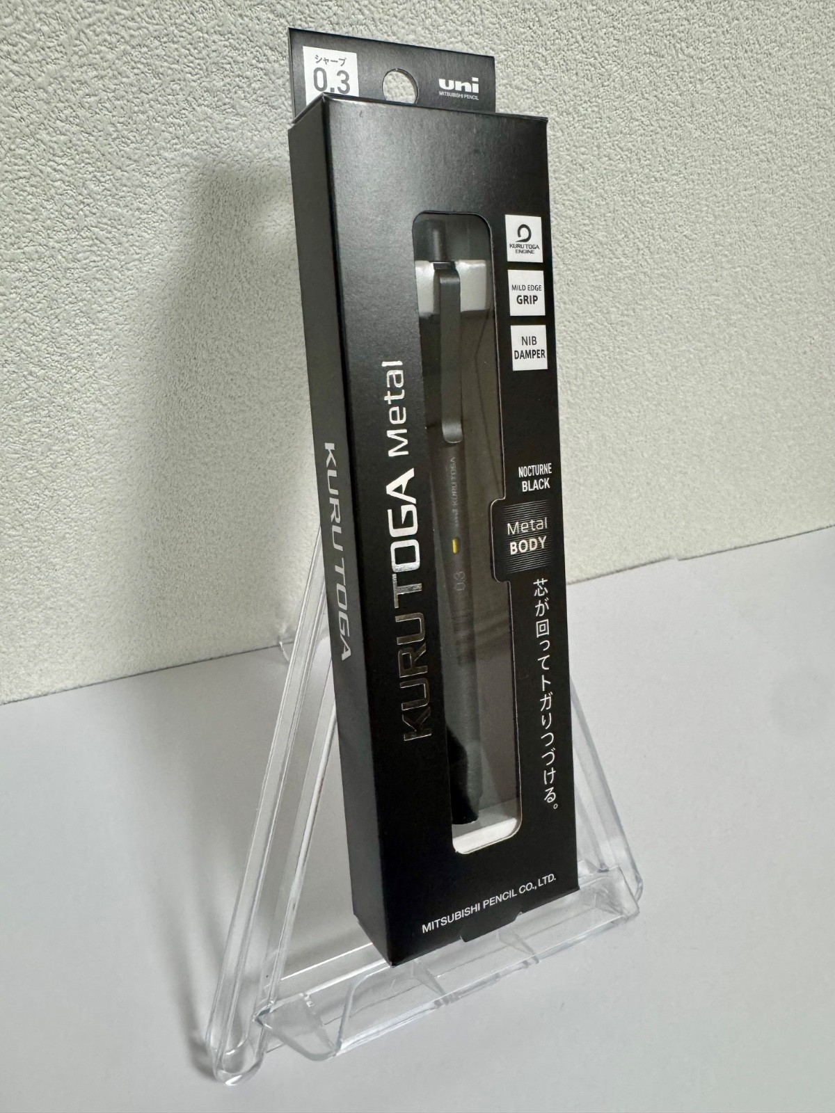 Uni Kuru Toga Metal Mechanical Pencil 0.3mm M3-KH 1P Black Nocturne