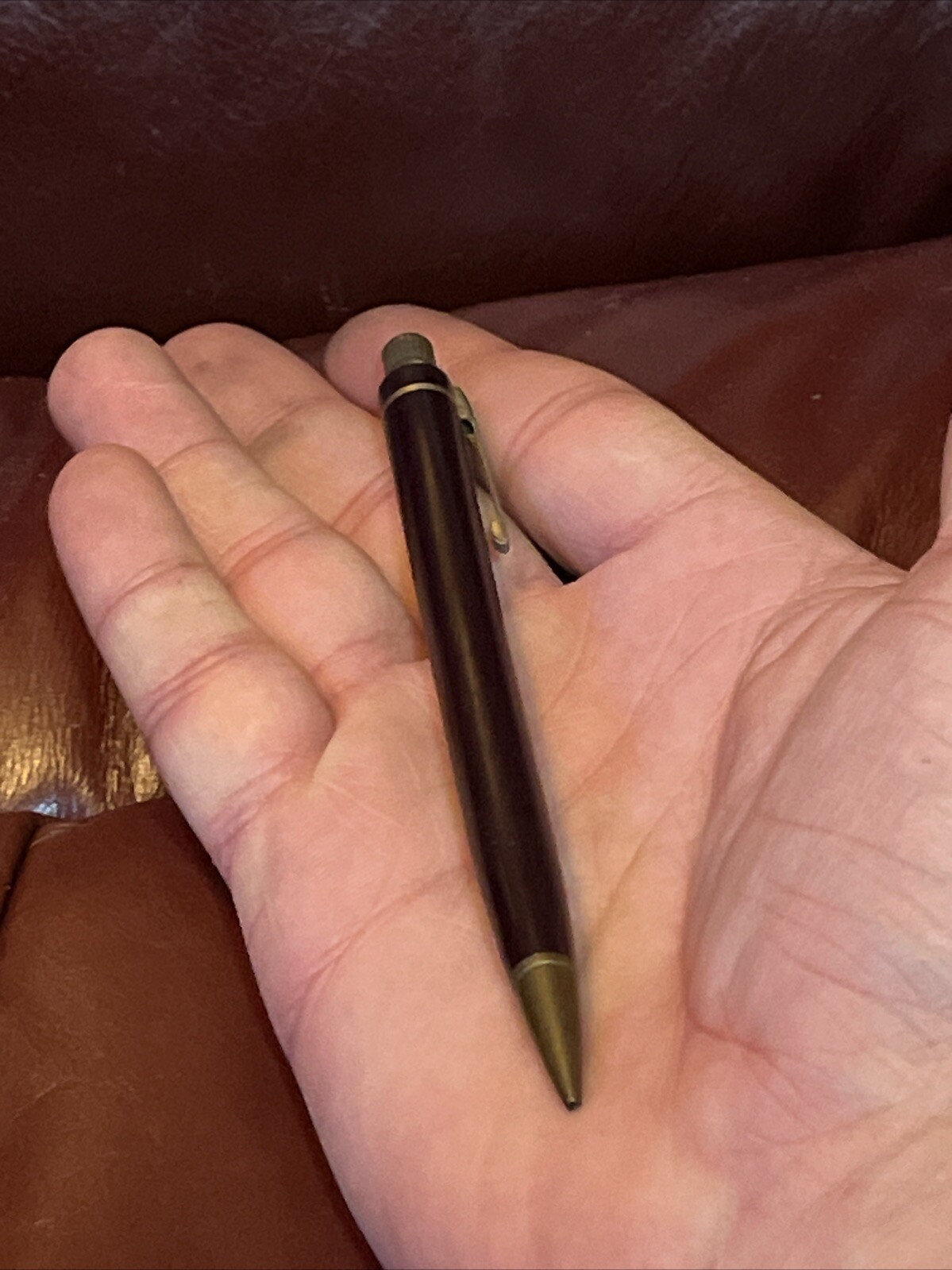 VINTAGE EVERSHARP MECHANICAL PENCIL Red Burgundy Maroon Gold Body Works Empty