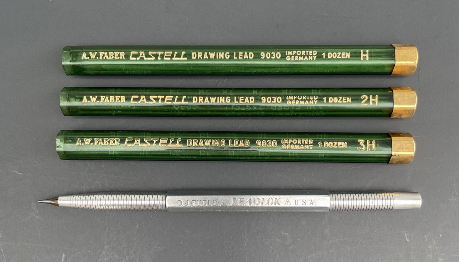 D.J. Fugle Leadlok Vintage Drafting Pencil Lead Holder & Lead