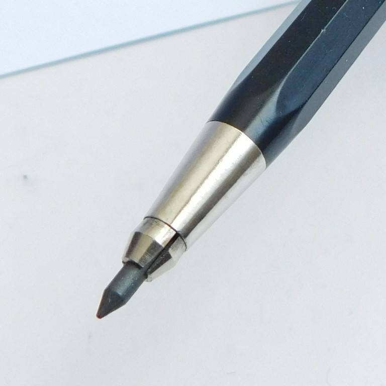 Vintage HAUSER TS 41 Black/Chrome Trim Mechanical Pencil 2 mm Germany 1970s