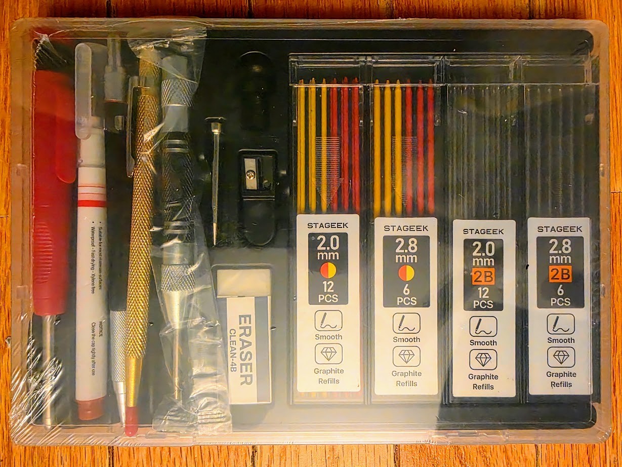 Brand NEW & SEALED!!! STAGEEK 14 Pack Carpenter Pencil Set