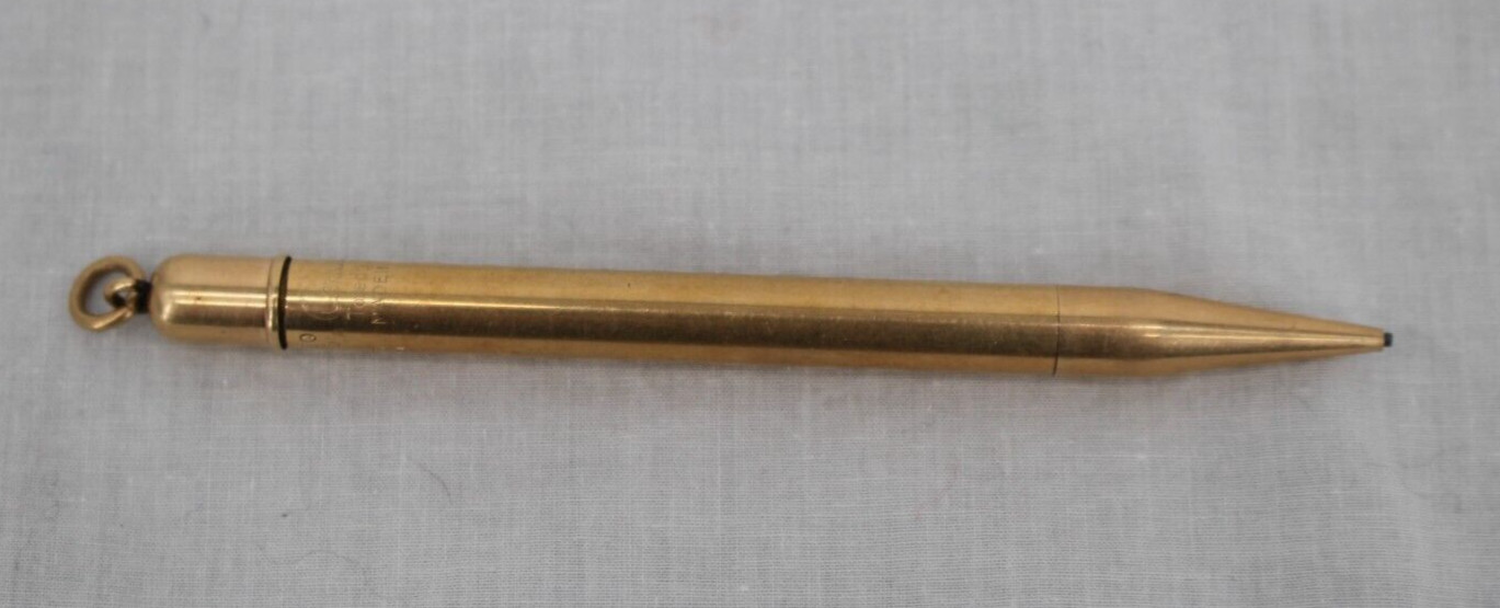 Vintage CONKLIN Mechanical Pencil PAT 1920 Rolled Gold Ring Top Toledo Ohio