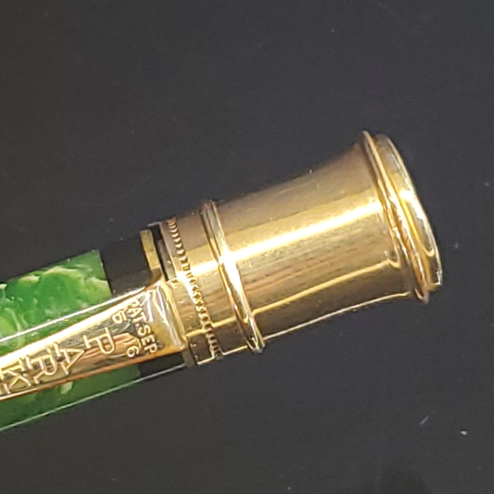VTG 1920s Parker Duofold Jade Green Apple Mechanical Pencil Clip Model USA VGC