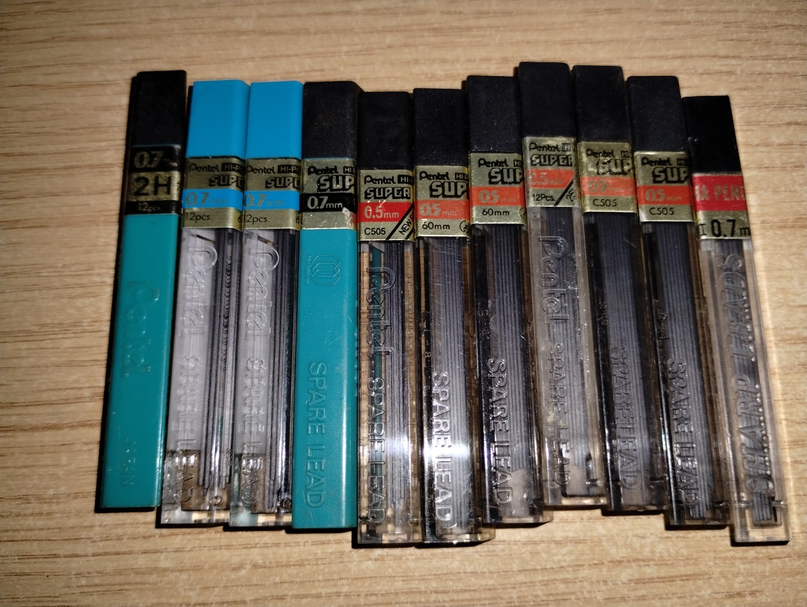 Big Large Lot of 36 Mechanical Pencil Lead & Eraser Refills Pentel Paper Mate