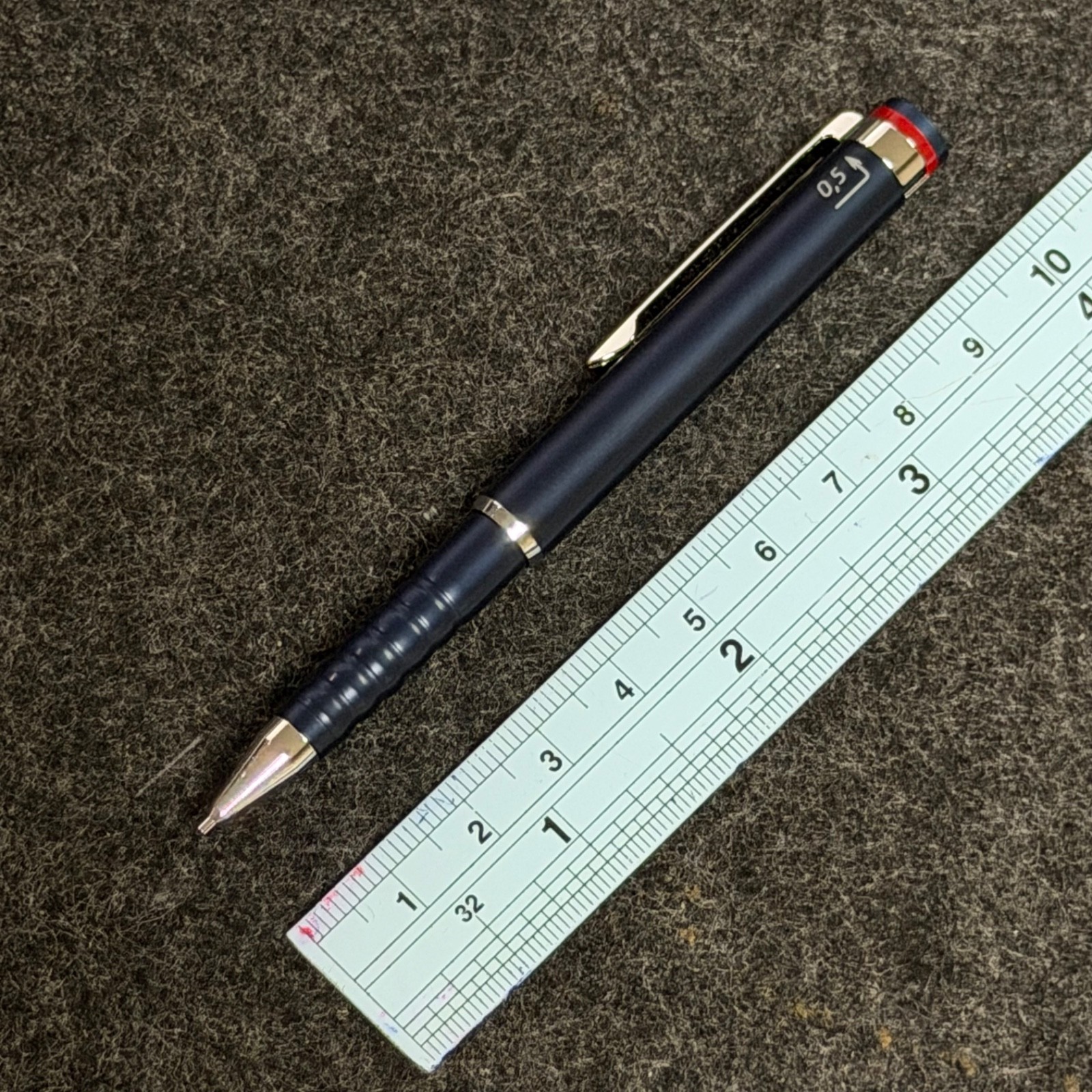 rOtring Esprit Telescopic Pencil 0.5mm Metallic Blue NOS New