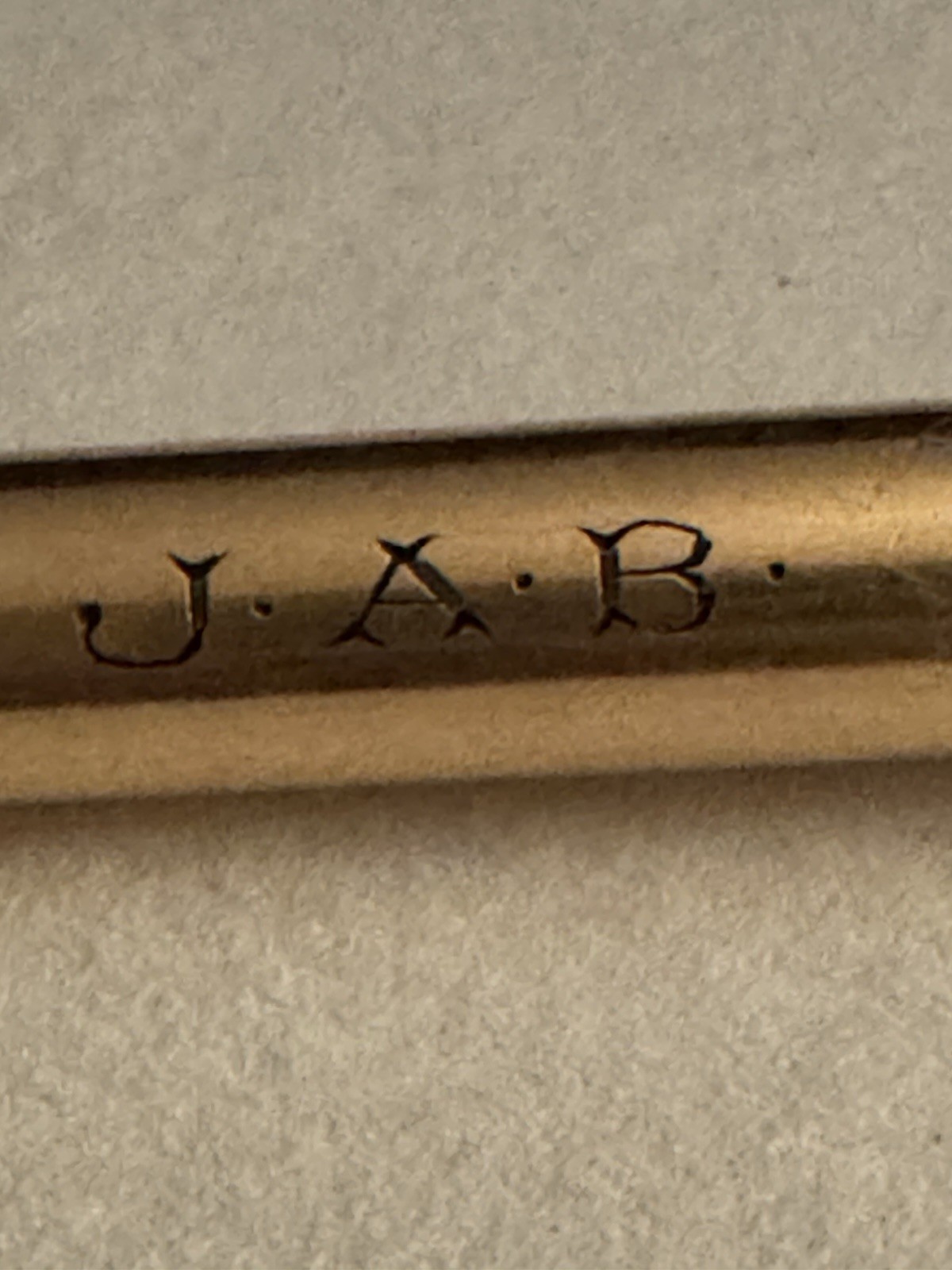 Antique Ever Sharp 4” Gold Filled Mechanical Pencil Chatelaine Ring Bead Chain