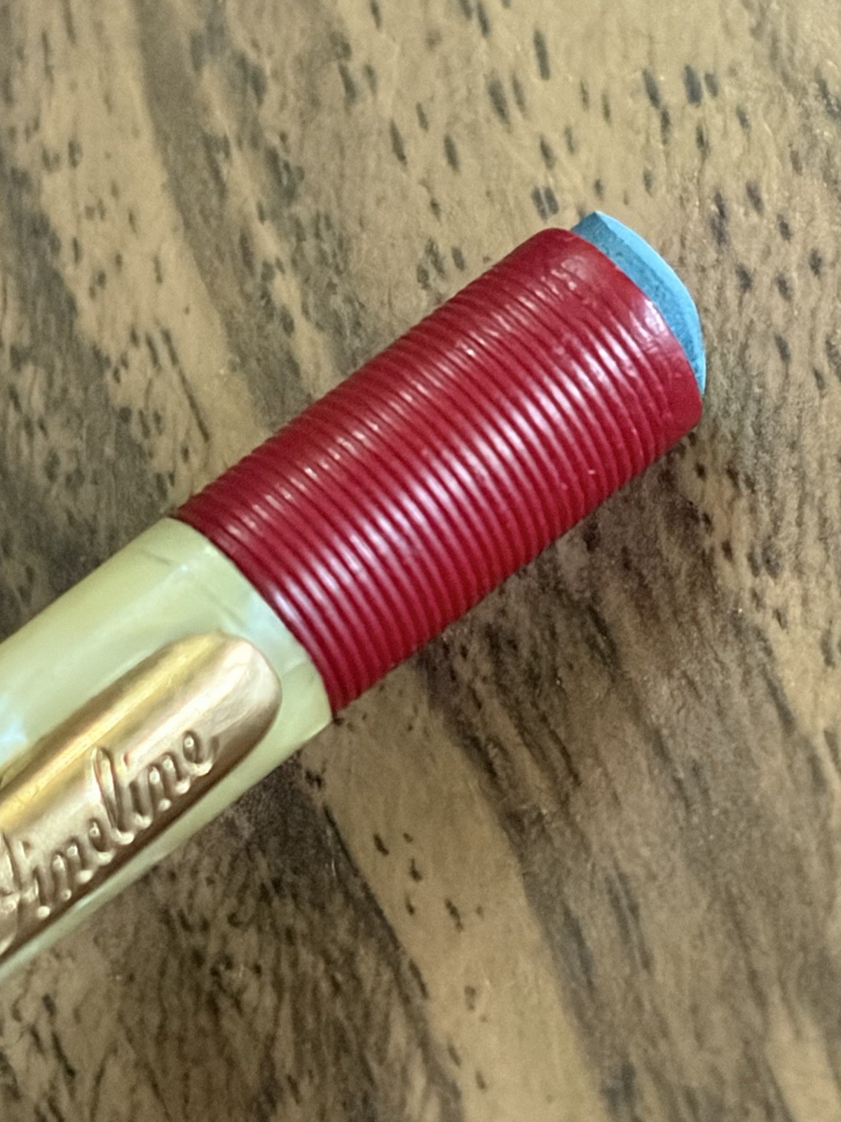 Vintage Mechanical Pencil FINELINE – Red & Pearloid MOP