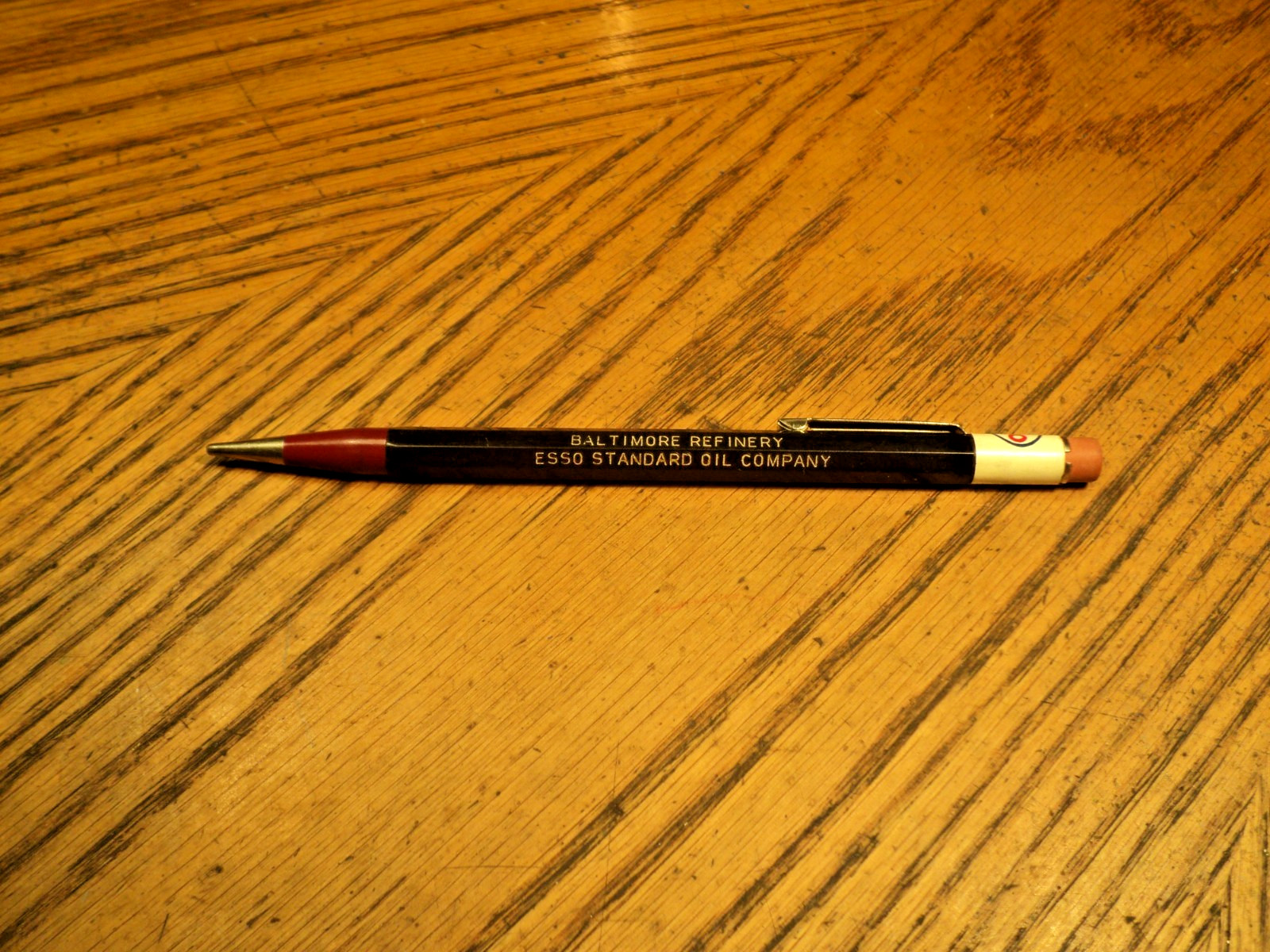 Vintage Autopoint Mechanical Pencil Esso Baltimore Refinery 5-1/2″ USA A