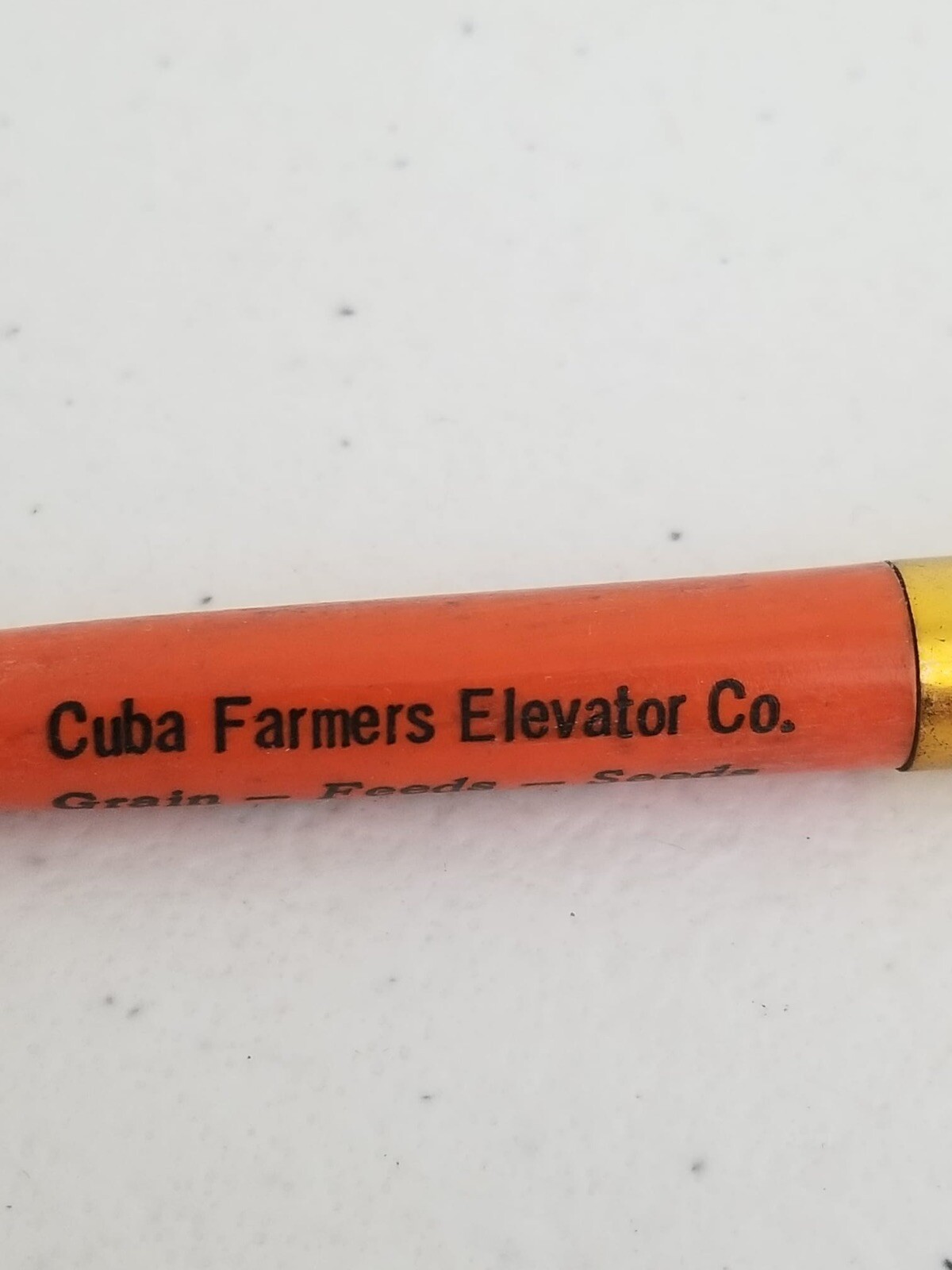 Vintage Everglide Mechanical Pencil Cuba Farmers Elevator Co. Grain Feeds Seeds