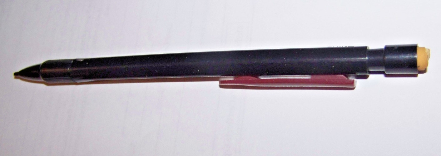 VINTAGE!! USED!! GOLD TONE FANCY FAUX DIAMOND MECHANICAL PENCIL & LIGHT PEN