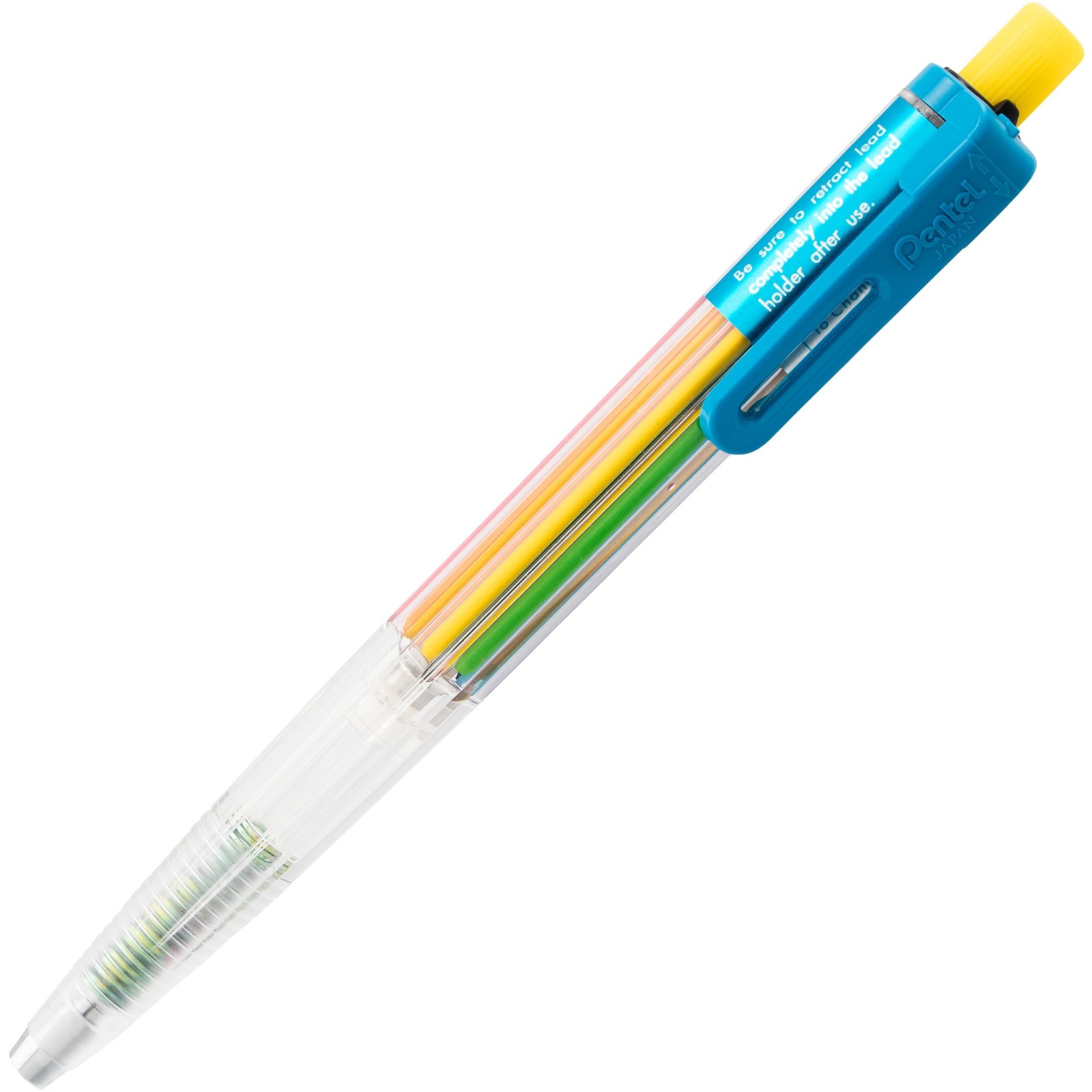 Pentel 8 Color Automatic Pencil Set, Assorted Accent Clip Colors, 8 Color Lead