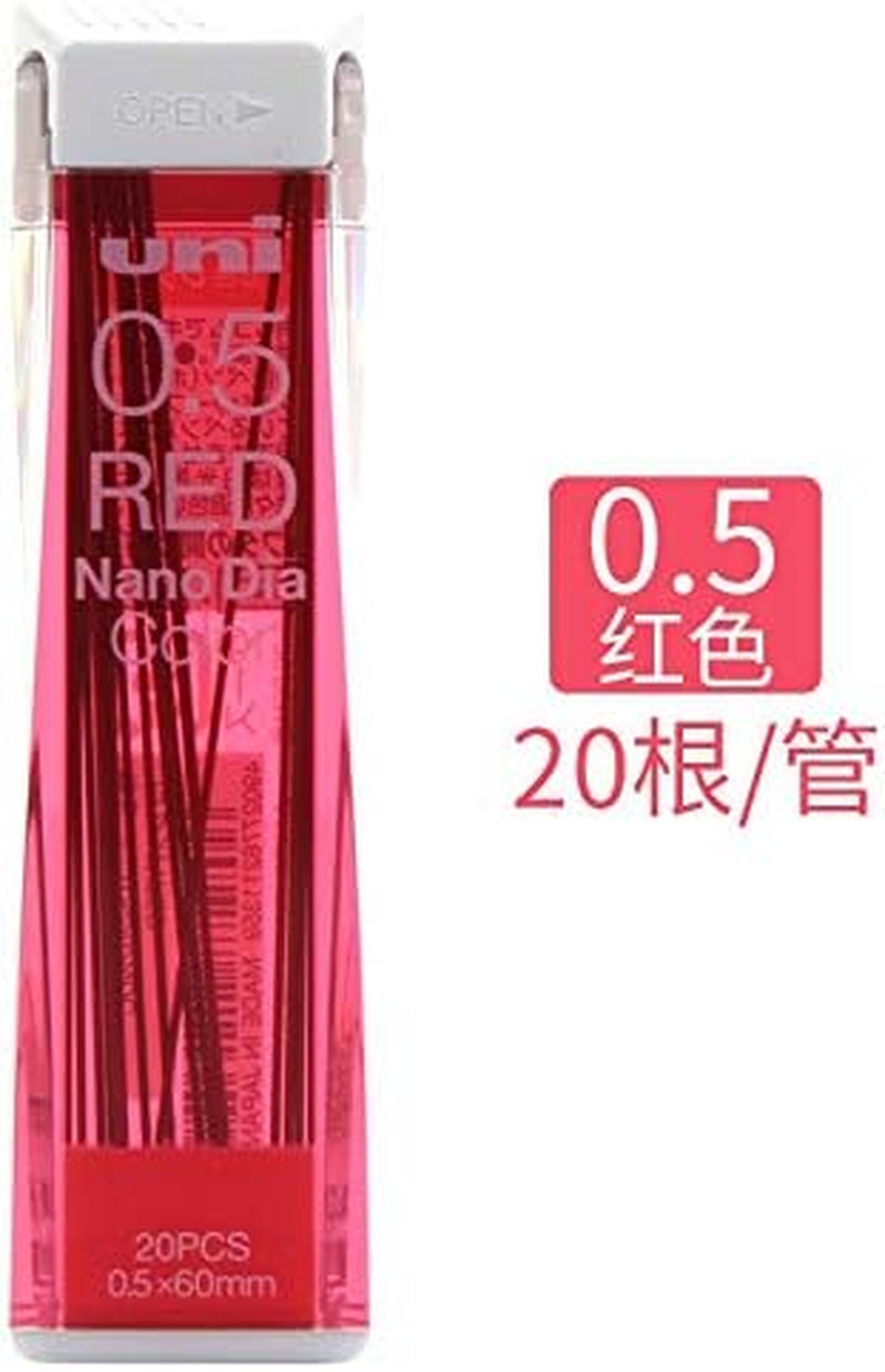 Uni Nanodia Color Mechanical Pencil Leads 0.5Mm 7 Color Set, 7 Pack/Total 140 Le