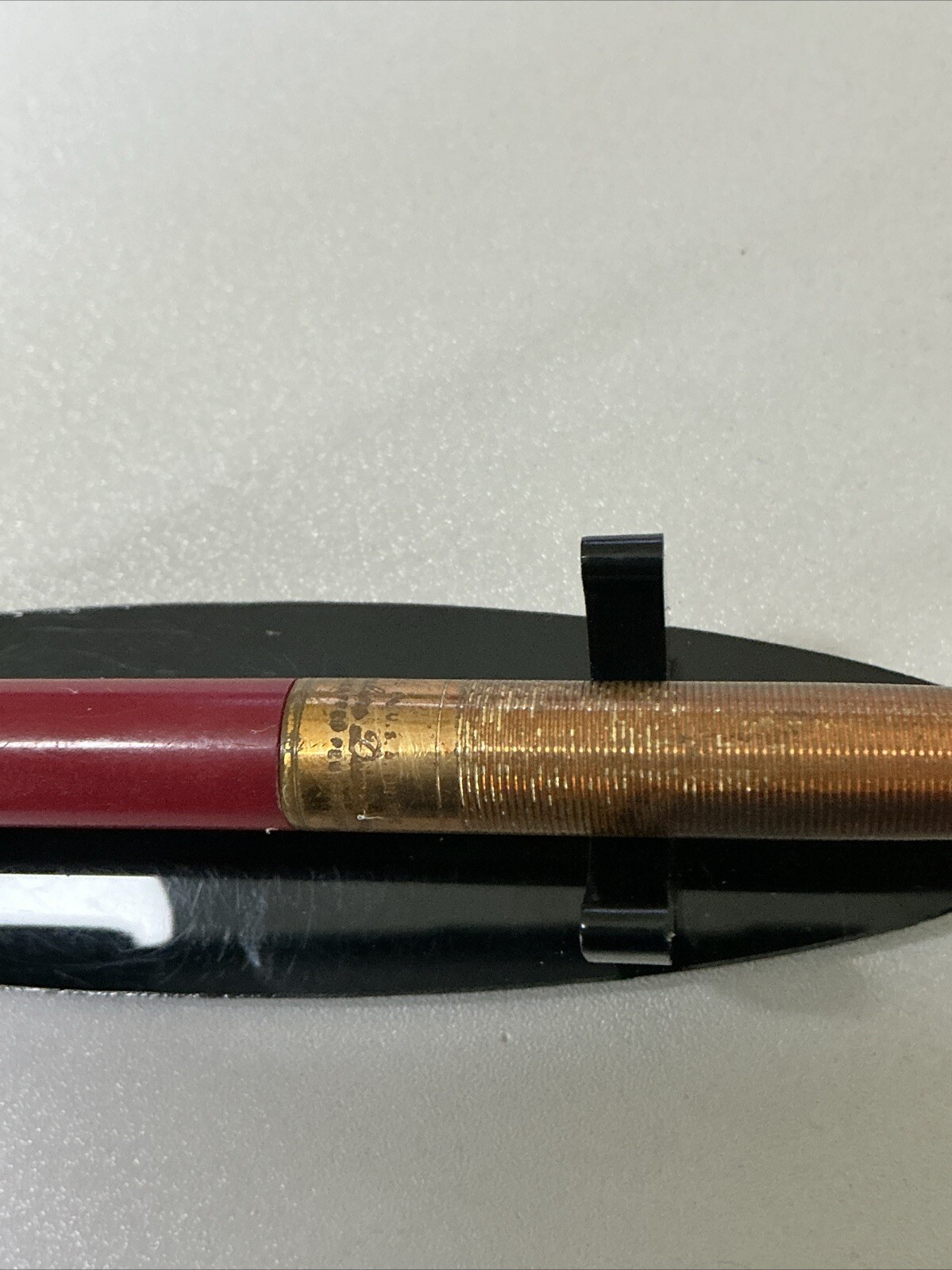Vintage Sheaffer Fineline Division Mechanical Pencil – Red & Brass – A318