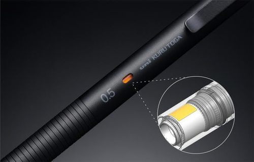 Uni Kuru Toga Metal Mechanical Pencil Nocturne Black 0.5mm NEW Free Shipping