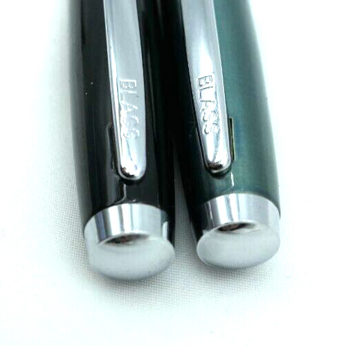 (2) Bill Blass by Cross Green & Black Chrome Mechanical Pencils