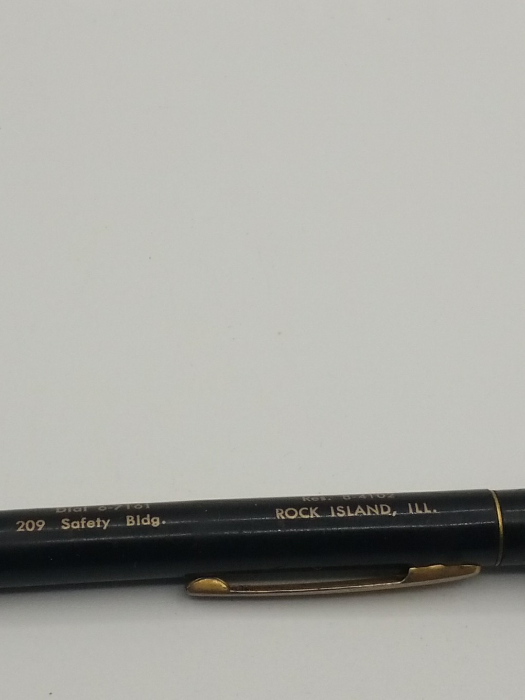 Vintage Redipoint Mech. Pencil 8-Ball Insurance Rock Island Il.