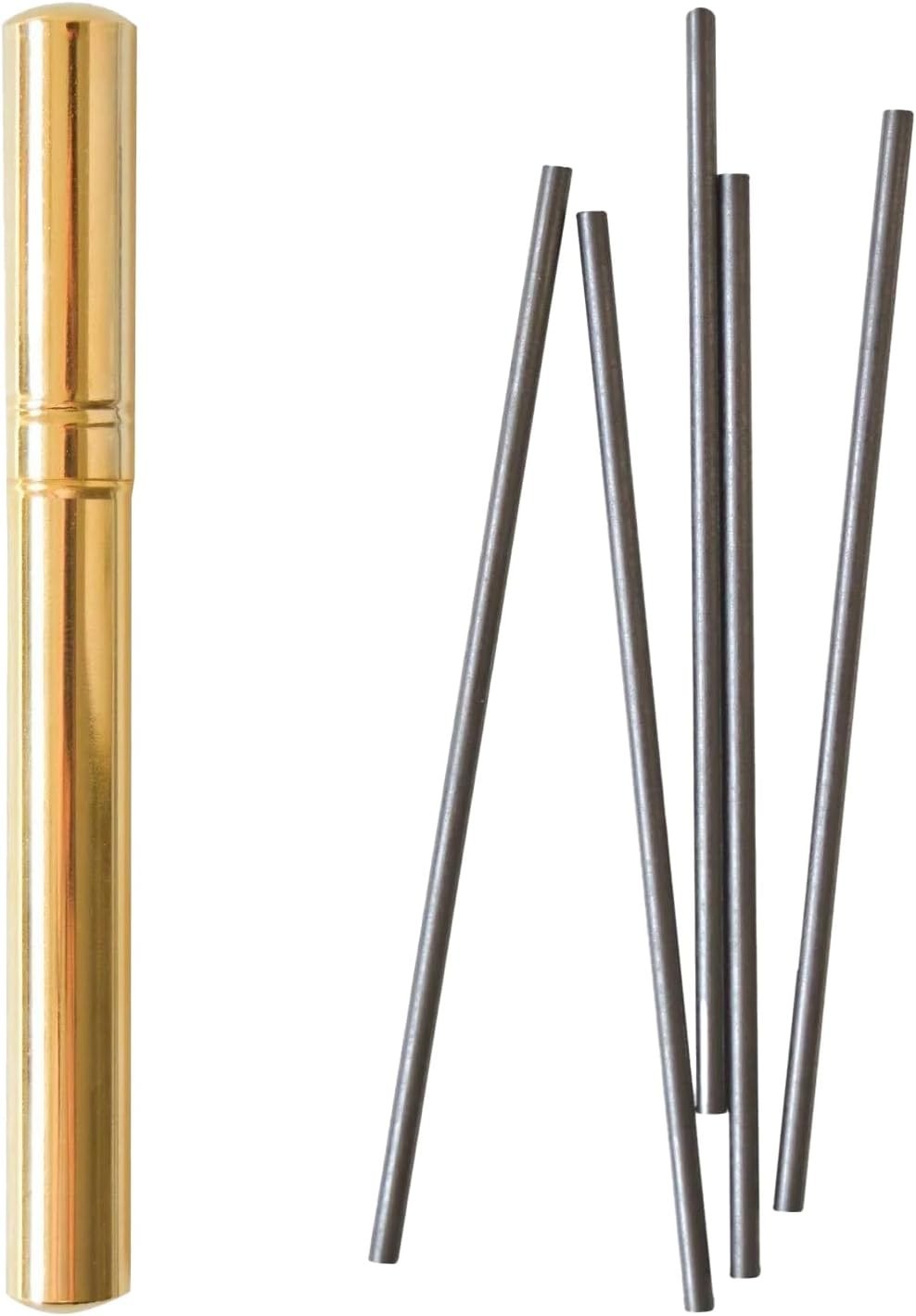 OHTO Brass Pencil Auto Lead Case Container Storage SPC-350 Gold Japan