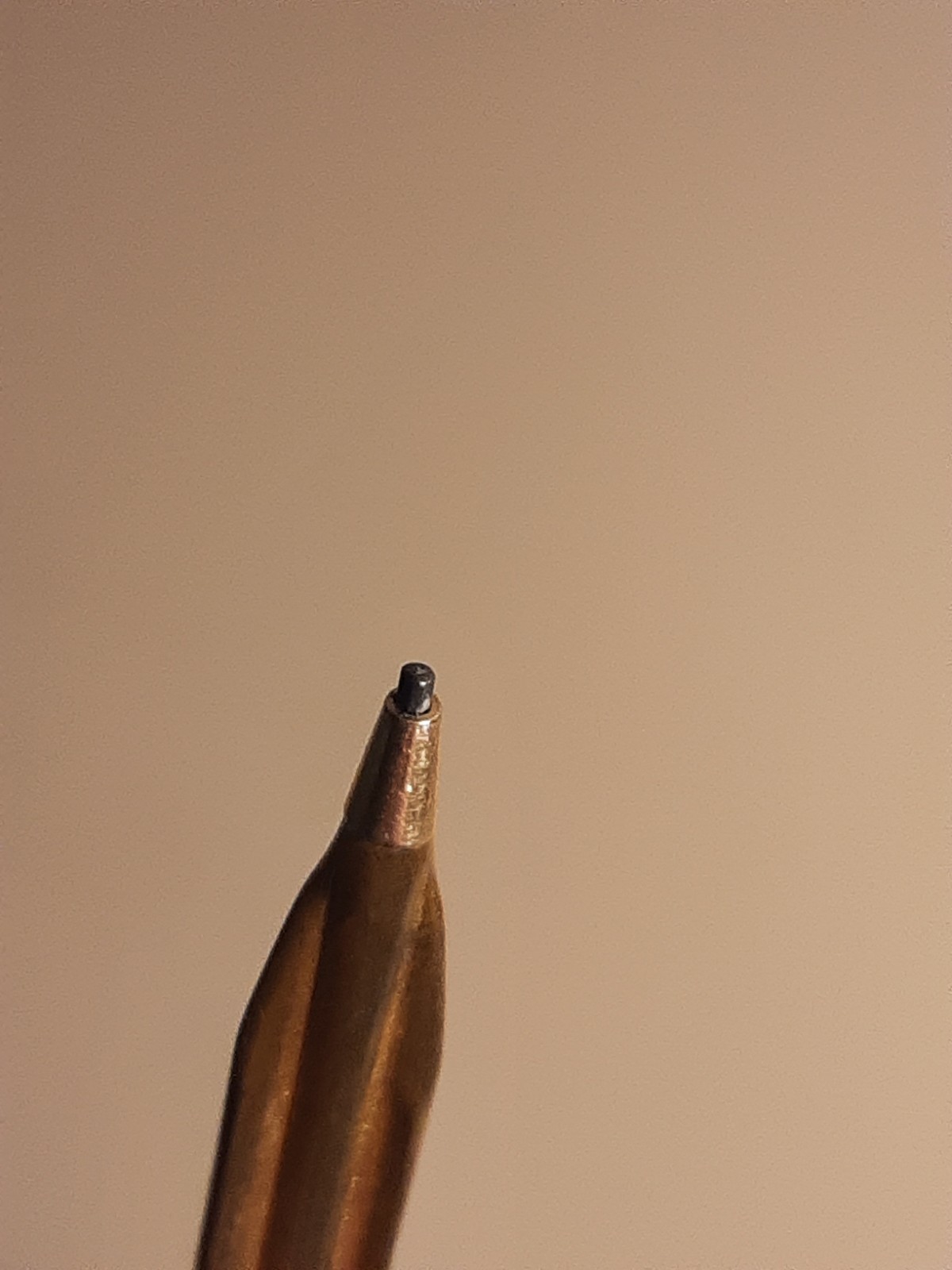 Vintage mechanical Slencil pencil / Gold color metal