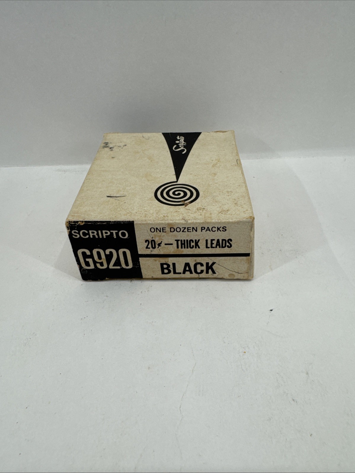 Vintage NEW Scripto Thick Lead G920 Vintage Black 12 Packs