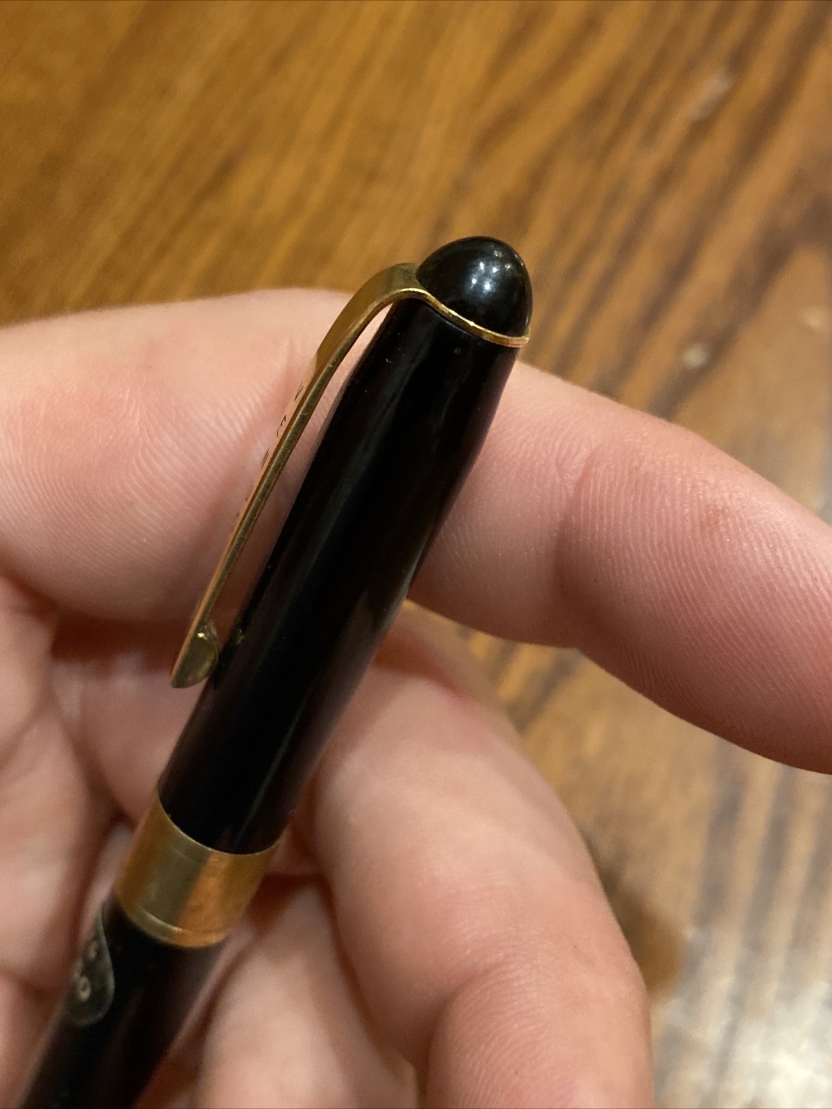 Vtg VENUS 047 G Mechanical Twist Pencil Black w Gold Tone Accents Original Label