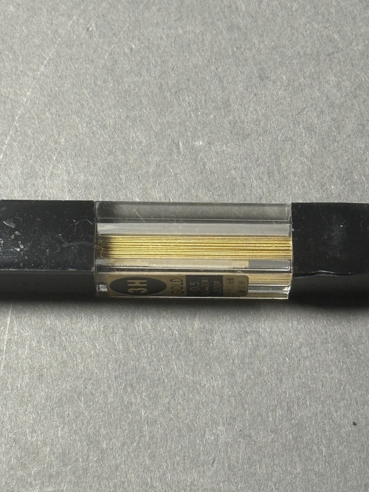 RARE Box Vintage Japanese GOLD Pencil Lead Coleen 3H NOS 0.5 30 leads JIS