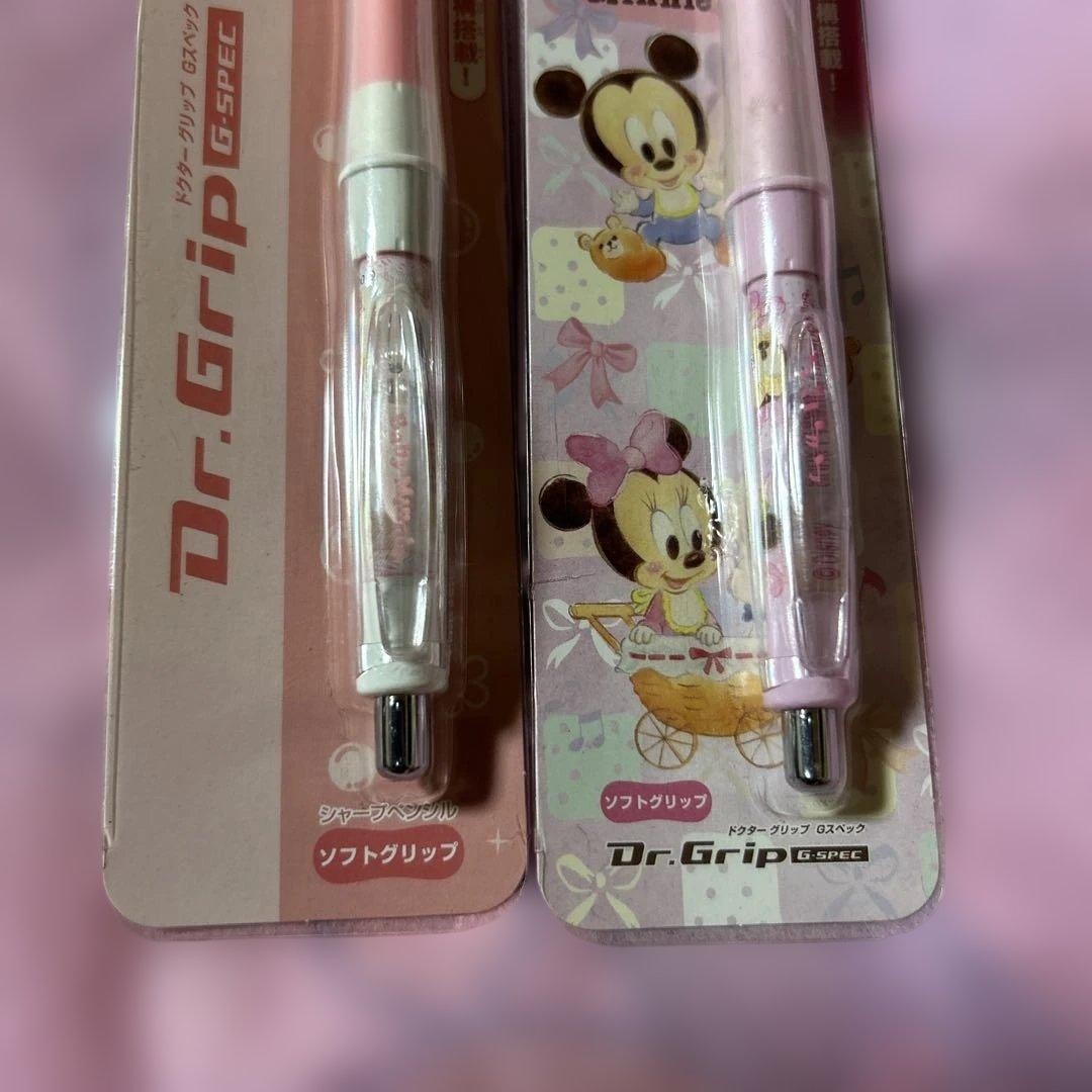 Rare Disney Baby Minnie Doctor Grip Mechanical Pencil Retro