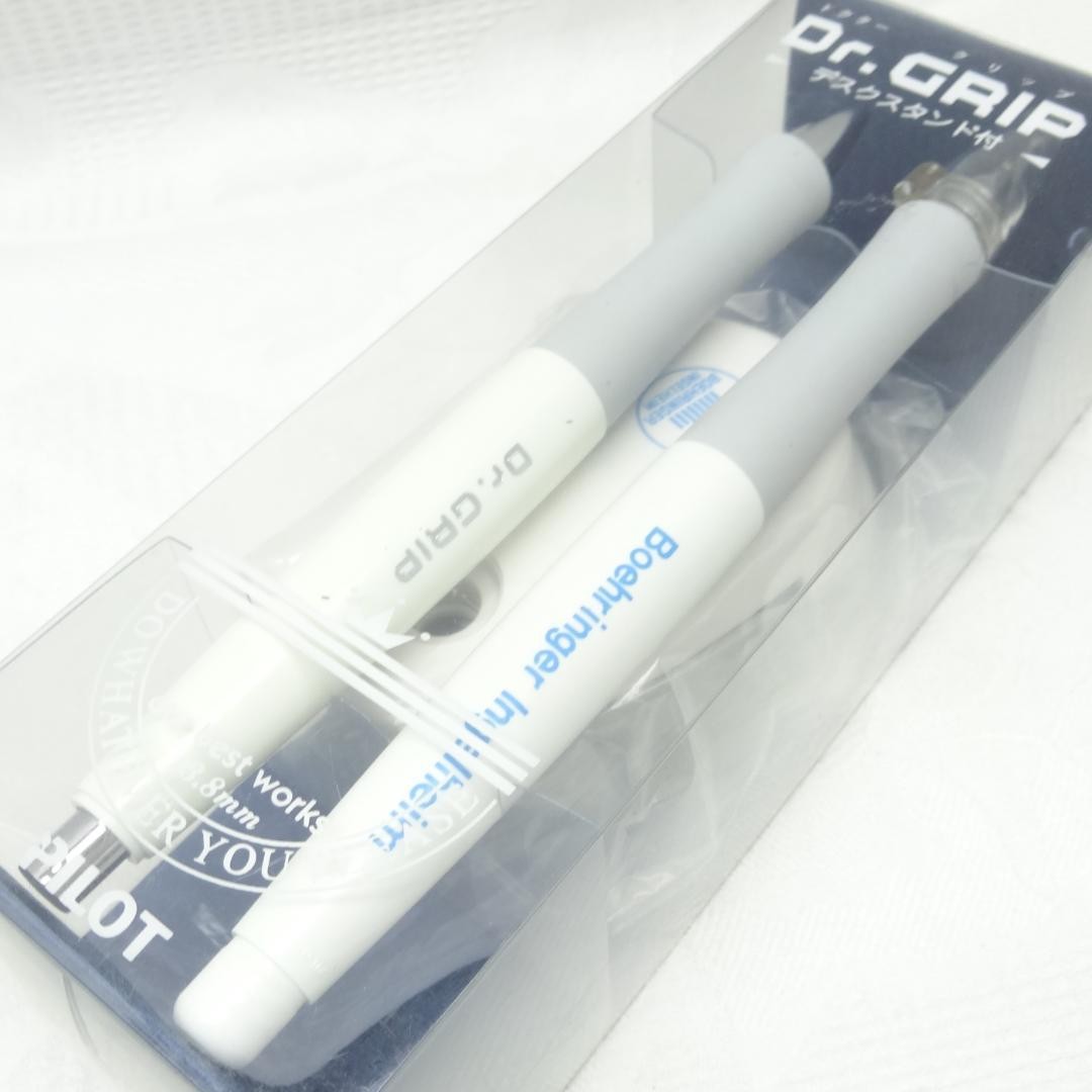 Early model Dr.GRIP 2-piece set with desk stand PILOT mechanical pencil