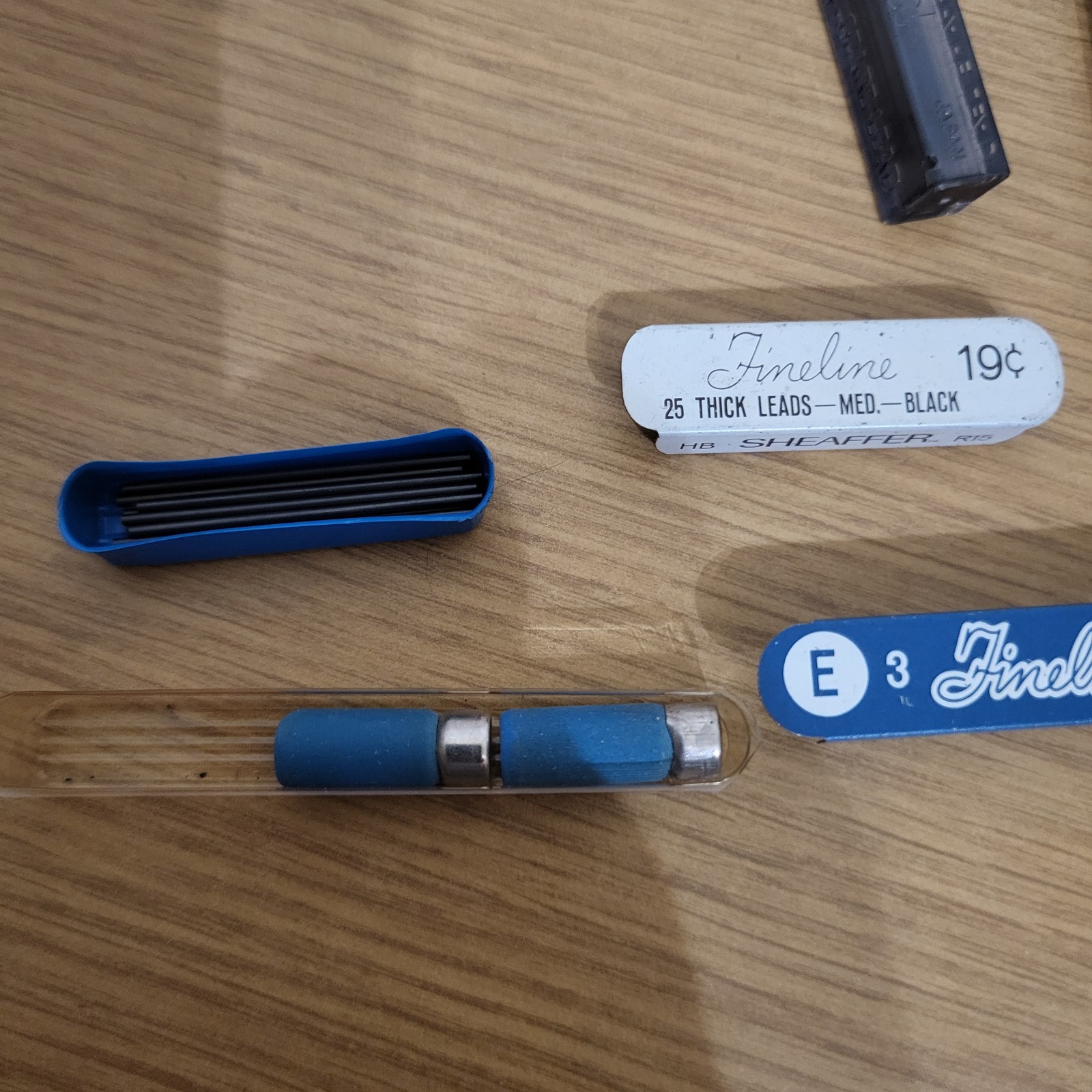 Vtg Pentel Mechanical Pencil Lead Eraser Refills Vemco Mars Fineline Eversharp